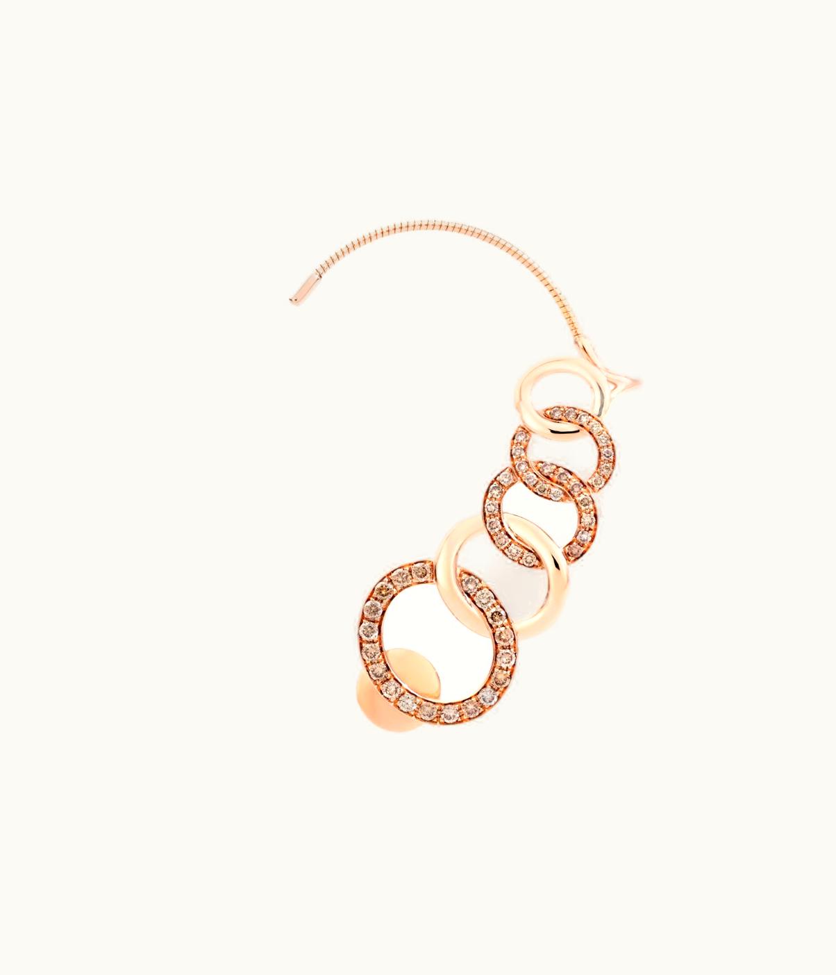 Pomellato Pomellato Brera Crawler Earring Rose Gold,Gold Diamond,