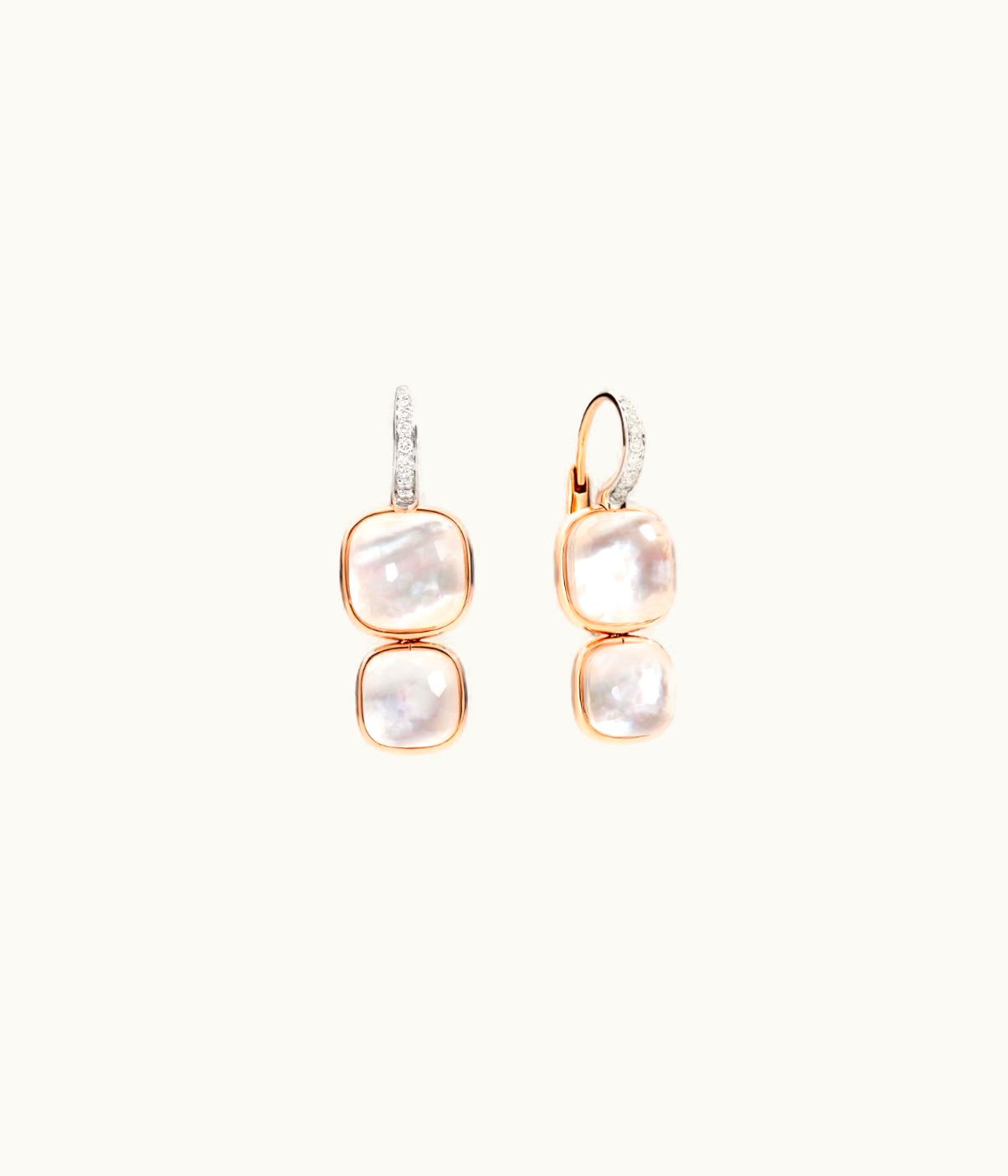 Pomellato Pomellato Nudo Pendant Earrings Rose Gold, Diamond,Pearl,