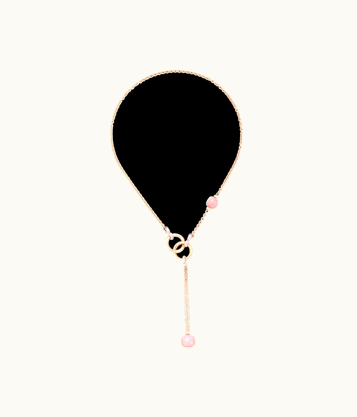 Pomellato Pomellato Nudo Rose Quartz Lariat White Gold, Diamond,