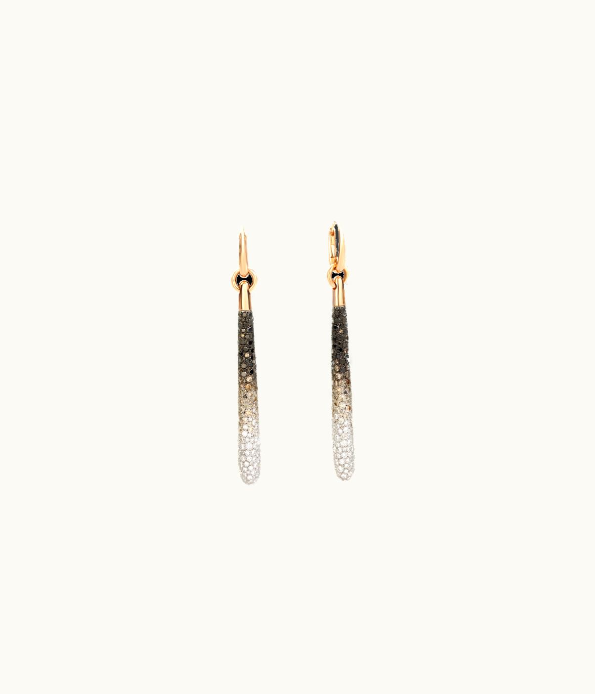 Pomellato Pomellato Sabbia Pendant Earrings Rose Gold, Diamond,