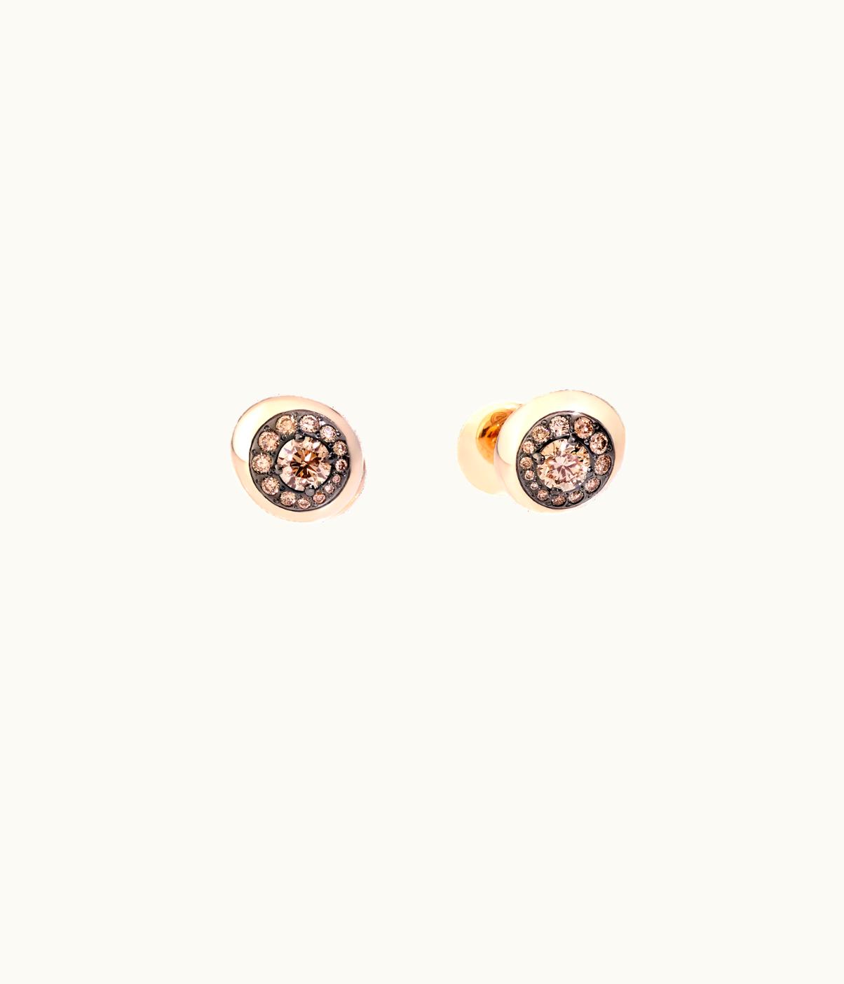 Pomellato Pomellato Nuvola Stud Earrings Rose Gold,Gold Diamond,