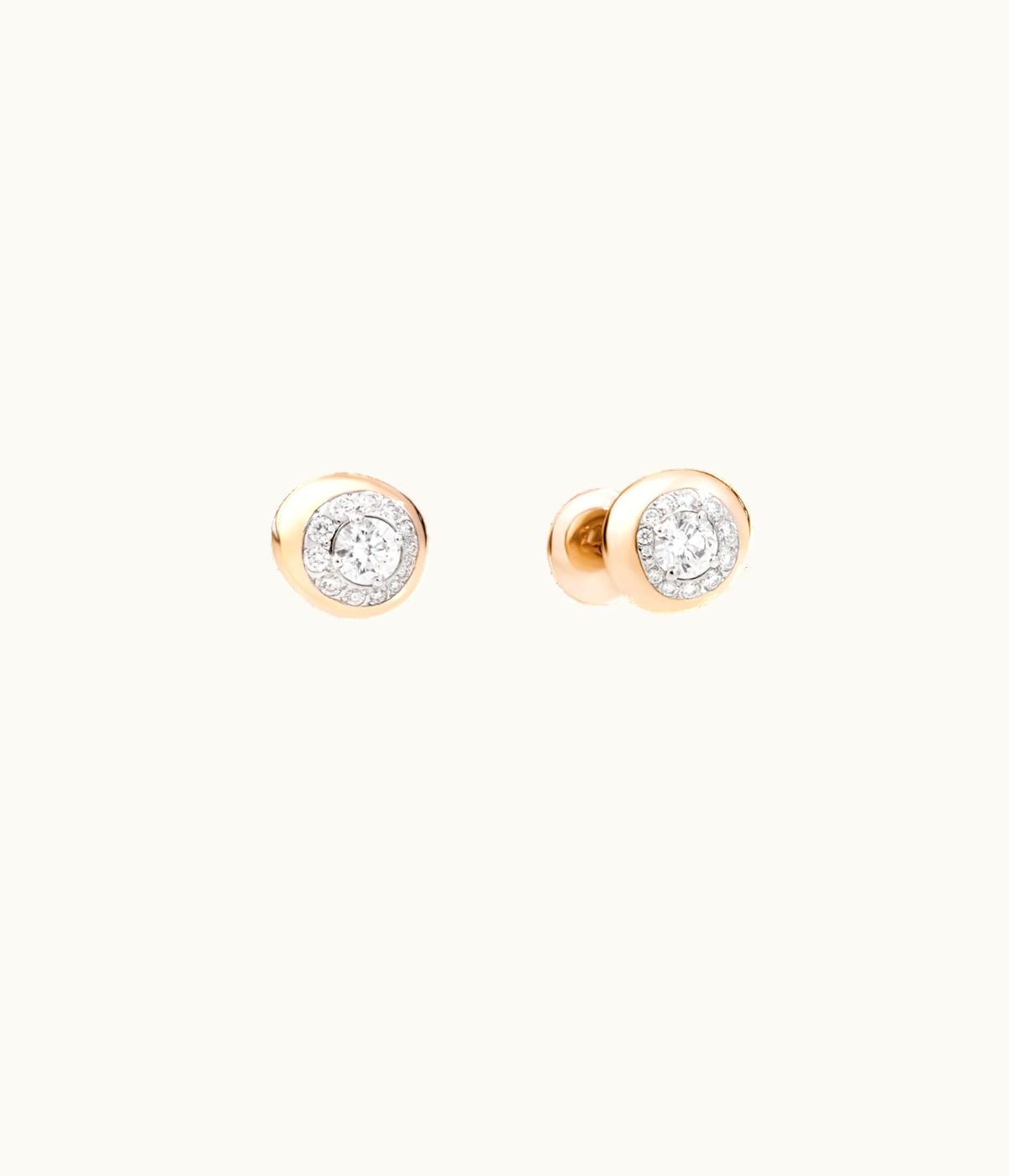 Pomellato Pomellato Earrings Nuvola Rose Gold, Diamond,