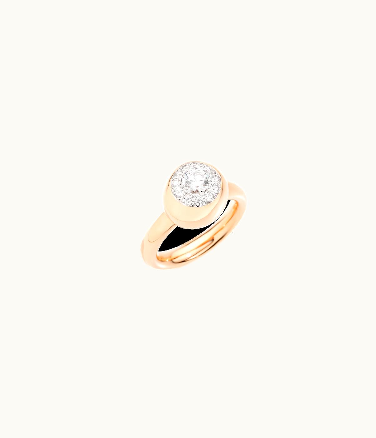 Pomellato Pomellato Ring Nuvola Rose Gold, Diamond, PAB8130