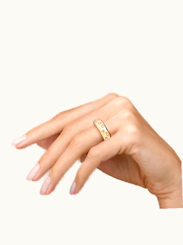 Pomellato Pomellato Ring Iconica Rose Gold,Gold Diamond, PA9106E