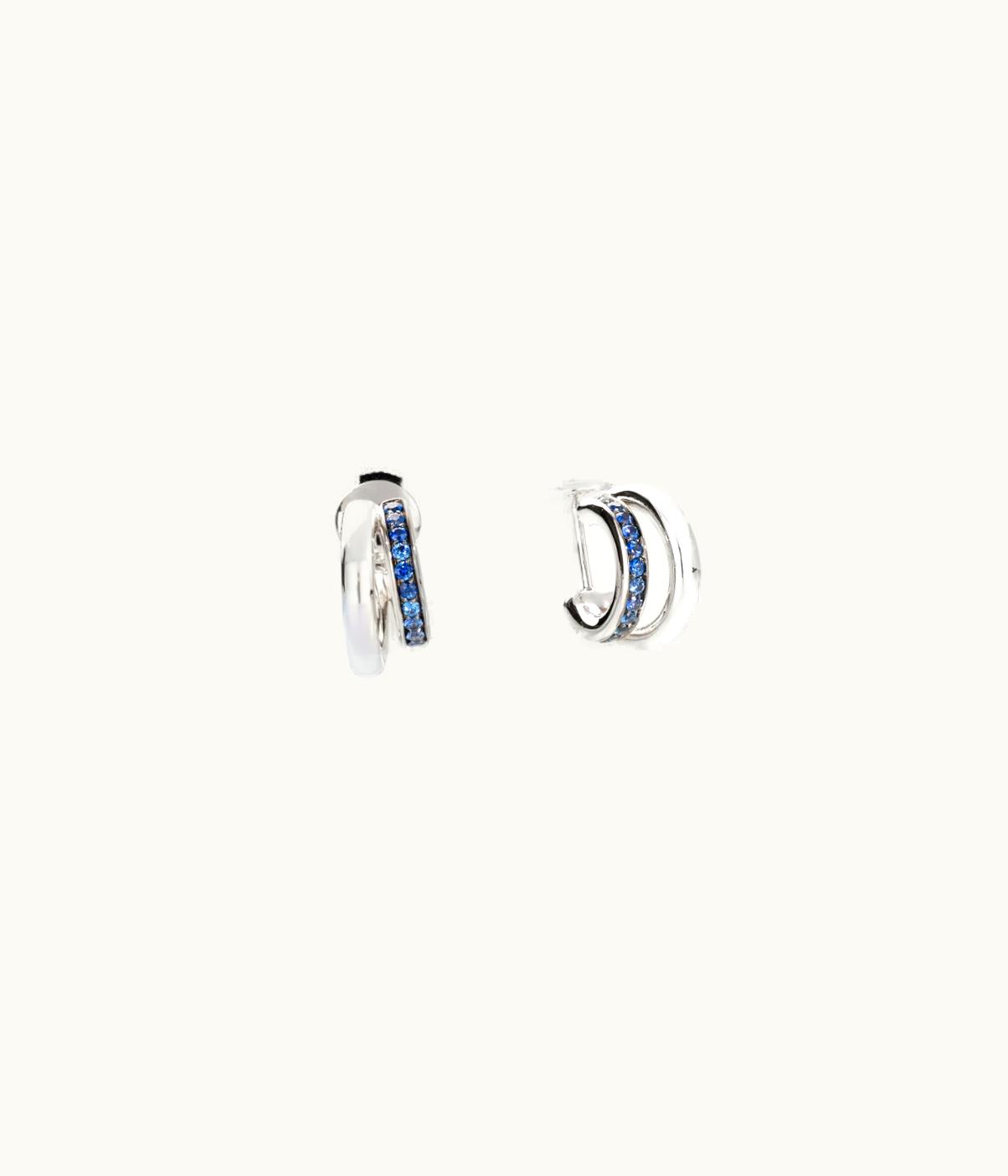 Pomellato Pomellato Earrings Pomellato Together White Gold,Gold Sapphires, POB8111
