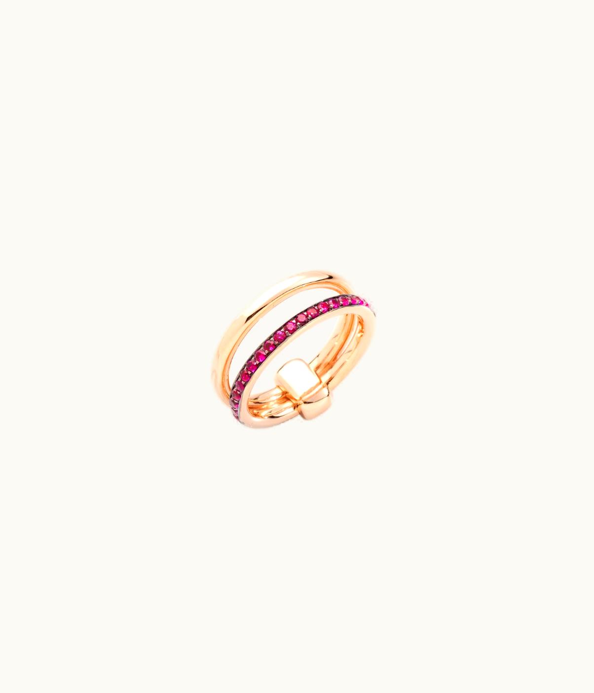 Pomellato Pomellato Ring Pomellato Together Rose Gold,Gold Rubies,