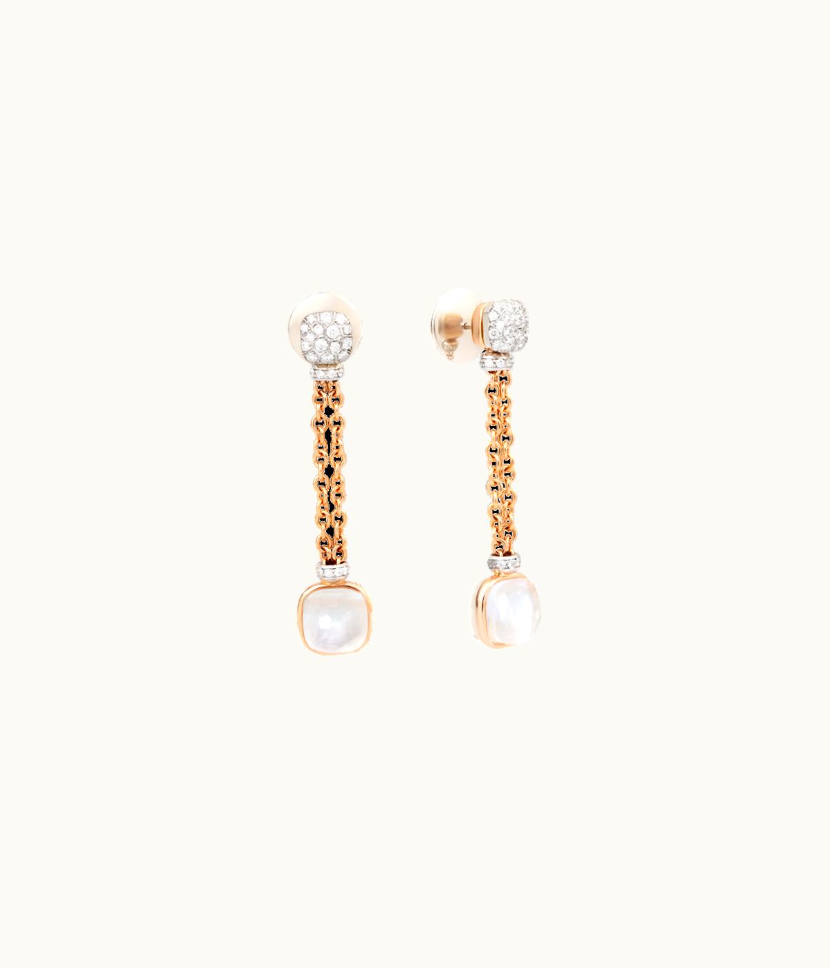 Pomellato Pomellato Earrings Nudo White Gold, Diamond,Pearl,