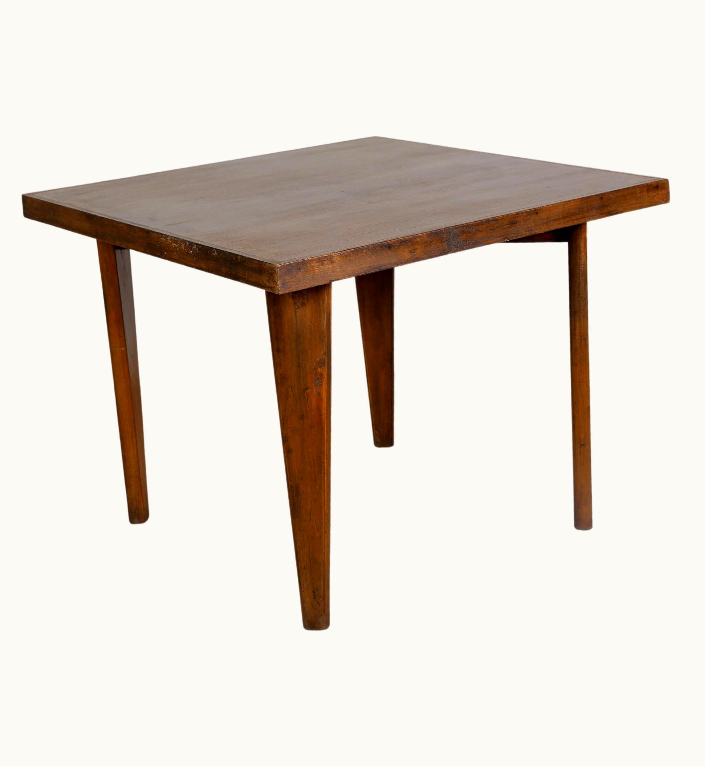 Pierre Jeanneret Pierre Jeanneret PJ-TA-04-A Square Table / Authentic Mid-Century Chandigarh