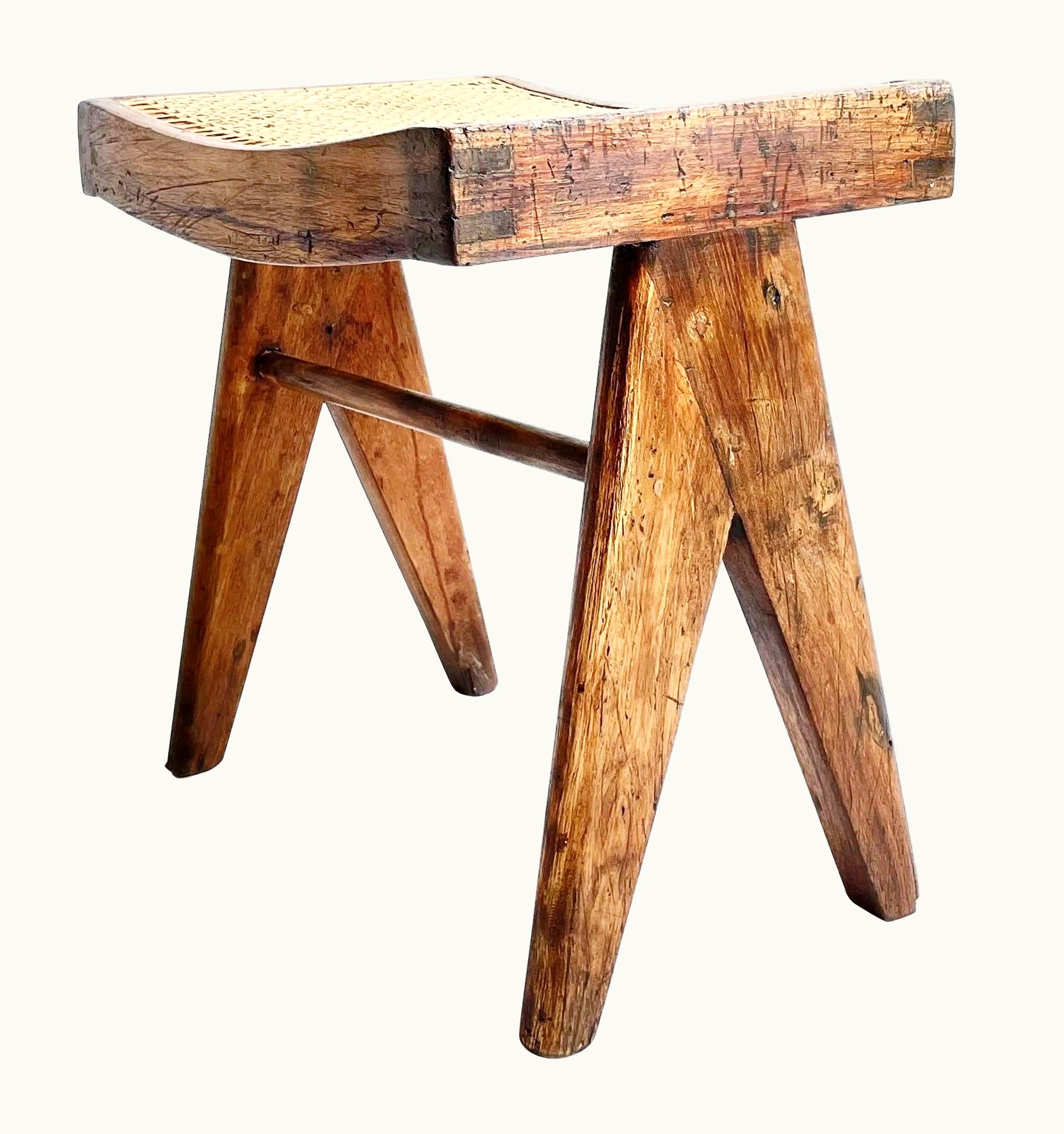 Pierre Jeanneret Pierre Jeanneret Low Teak Stool