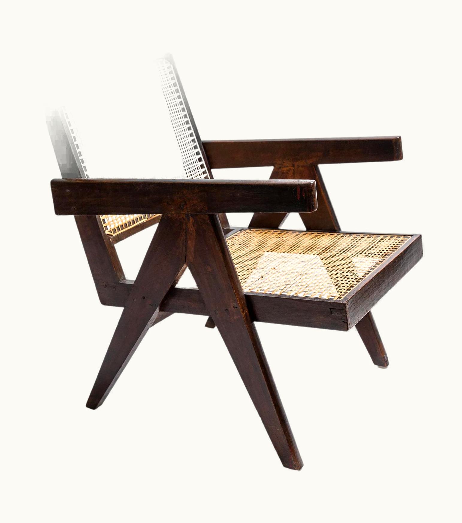 Pierre Jeanneret Pierre Jeanneret Easy Chair In Sissoo By Pierre Jeanneret, Circa 1955