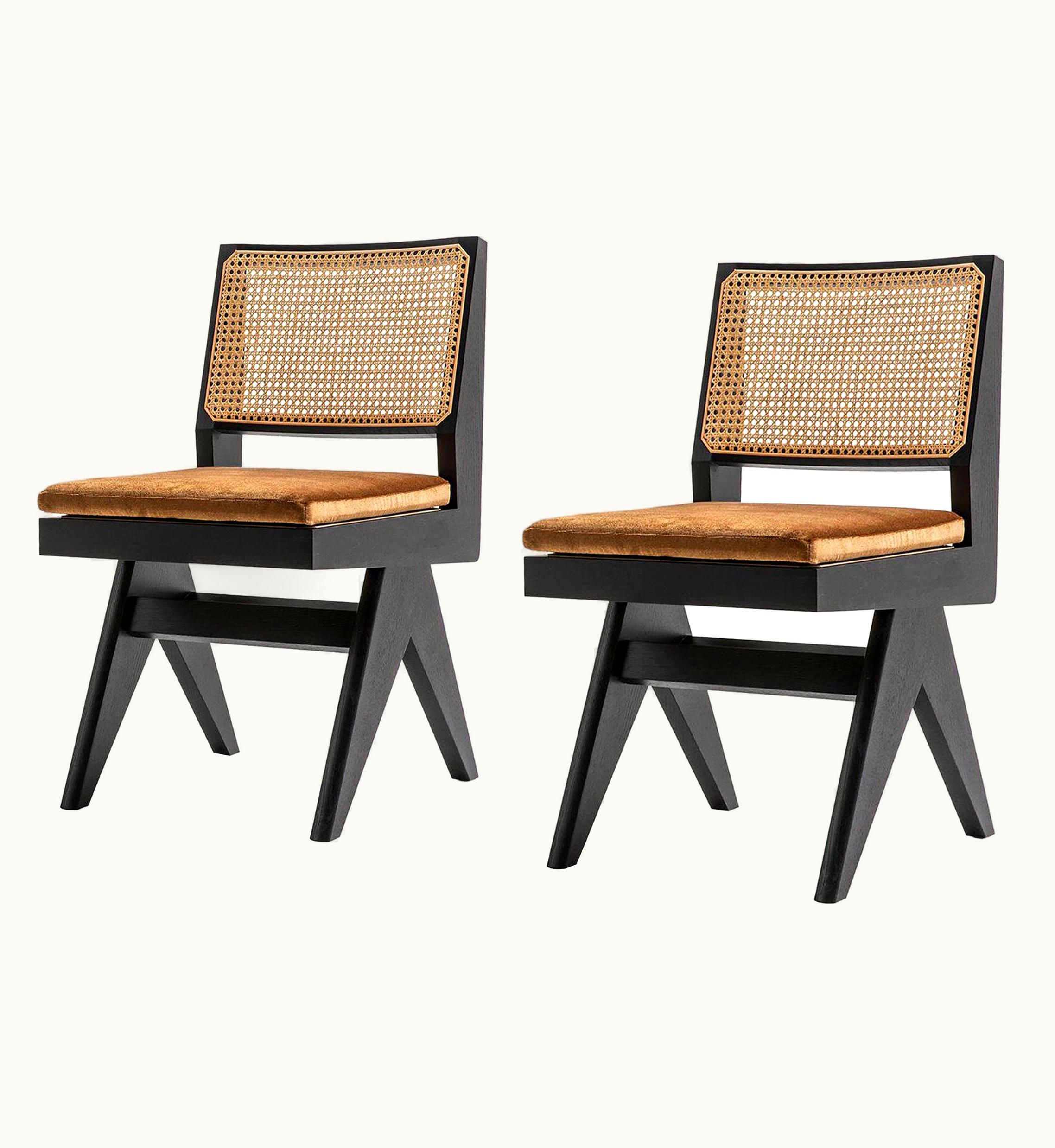 Pierre Jeanneret Pierre Jeanneret Set Of Two Pierre Jeanneret 055 Capitol Complex Chair By Cassina