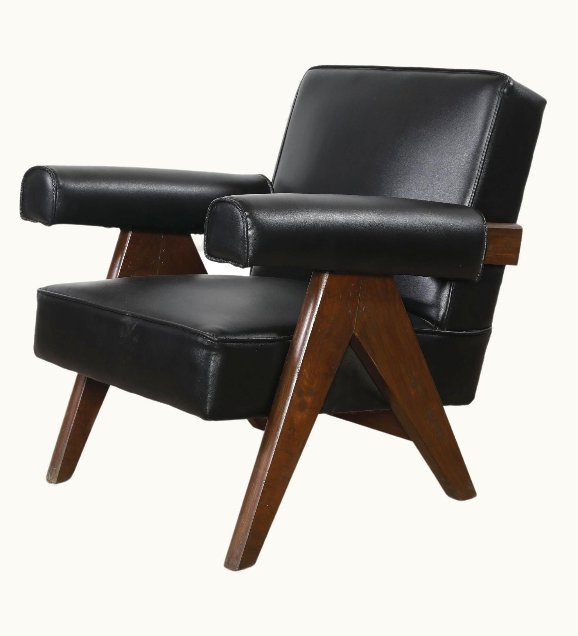 Pierre Jeanneret Pierre Jeanneret PJ-SI-32-A Sofa Chair / Authentic Mid-Century Modern UZ0186832