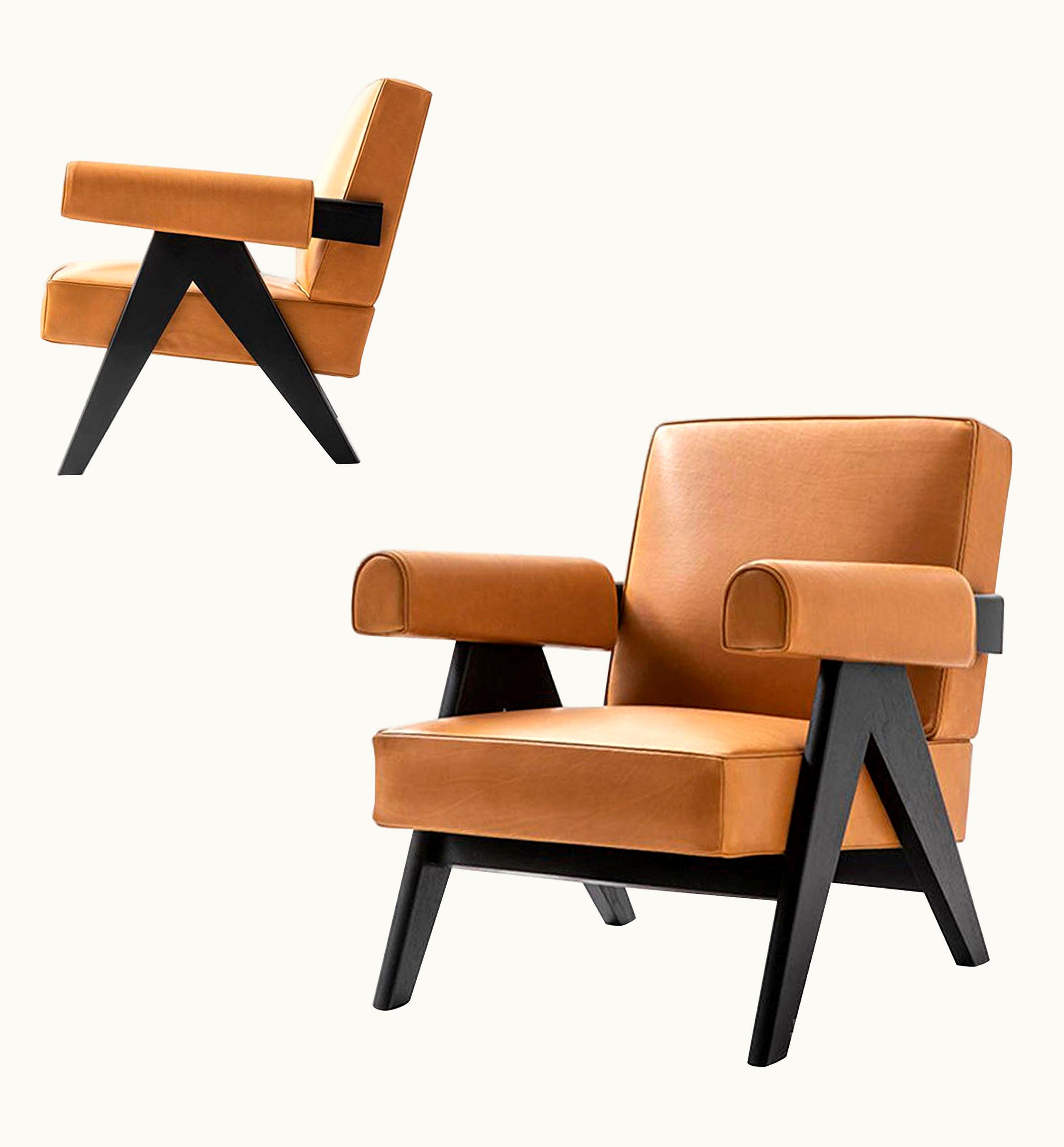Pierre Jeanneret Pierre Jeanneret Set Of Two Pierre Jeanneret 053 Capitol Complex Armchairs By Cassina UZ0186846