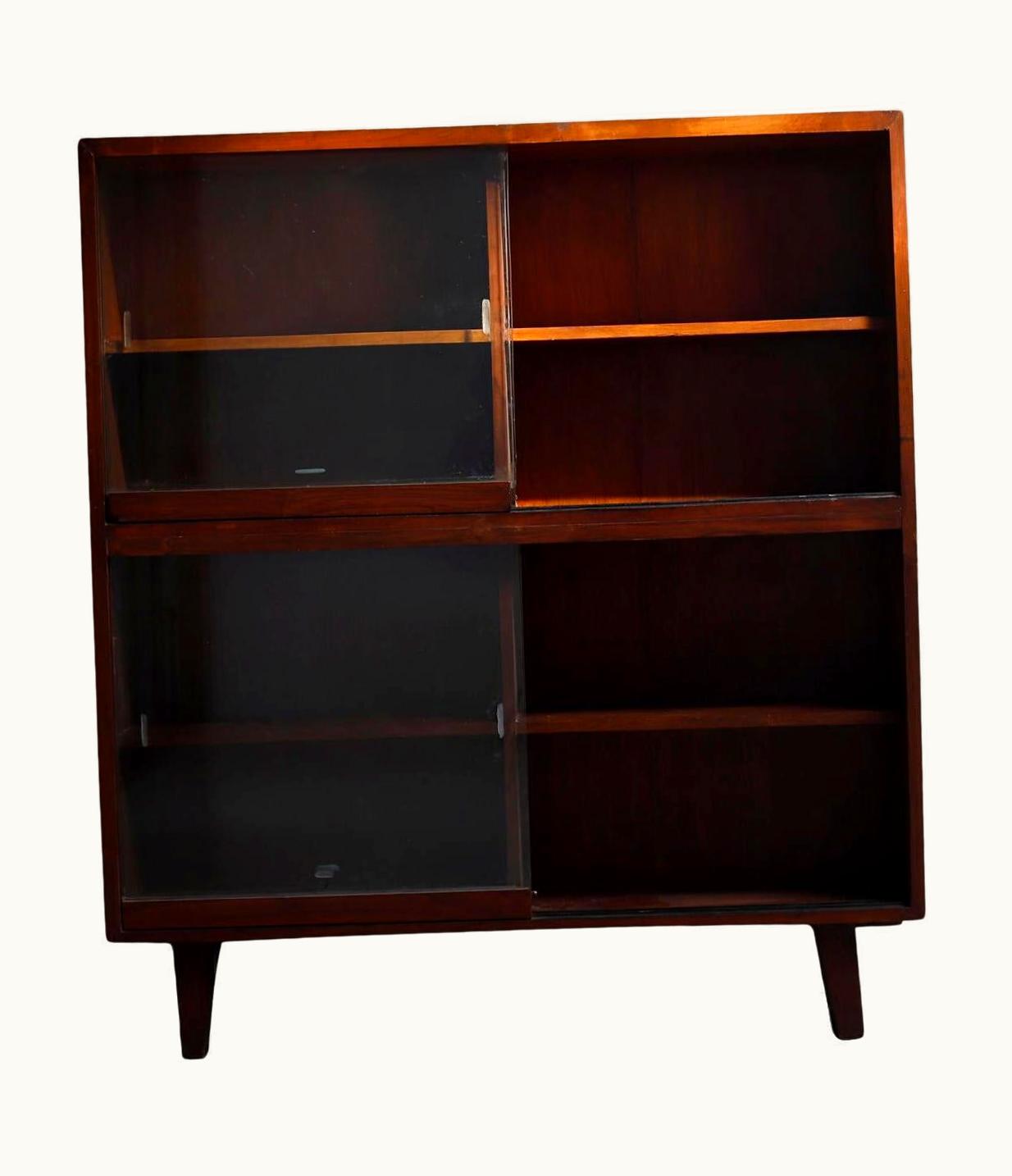 Pierre Jeanneret Pierre Jeanneret Glass Fronted Bookcase