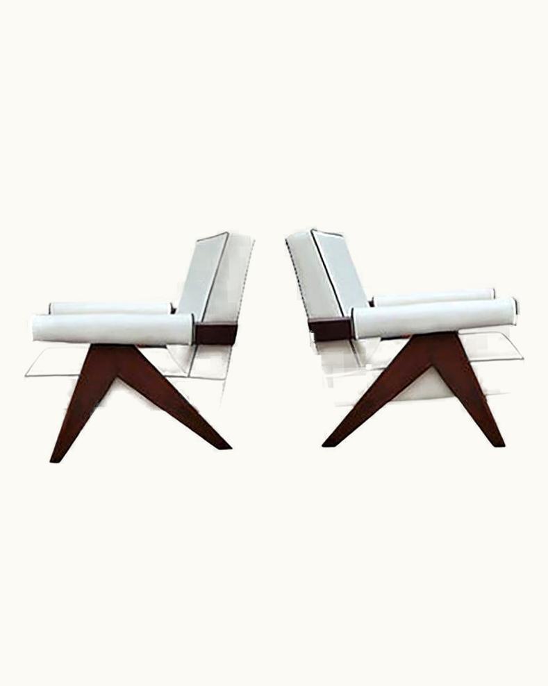 Pierre Jeanneret Pierre Jeanneret Pair Of Pierre Jeanneret Chairs, Model PJ-SI-32-A