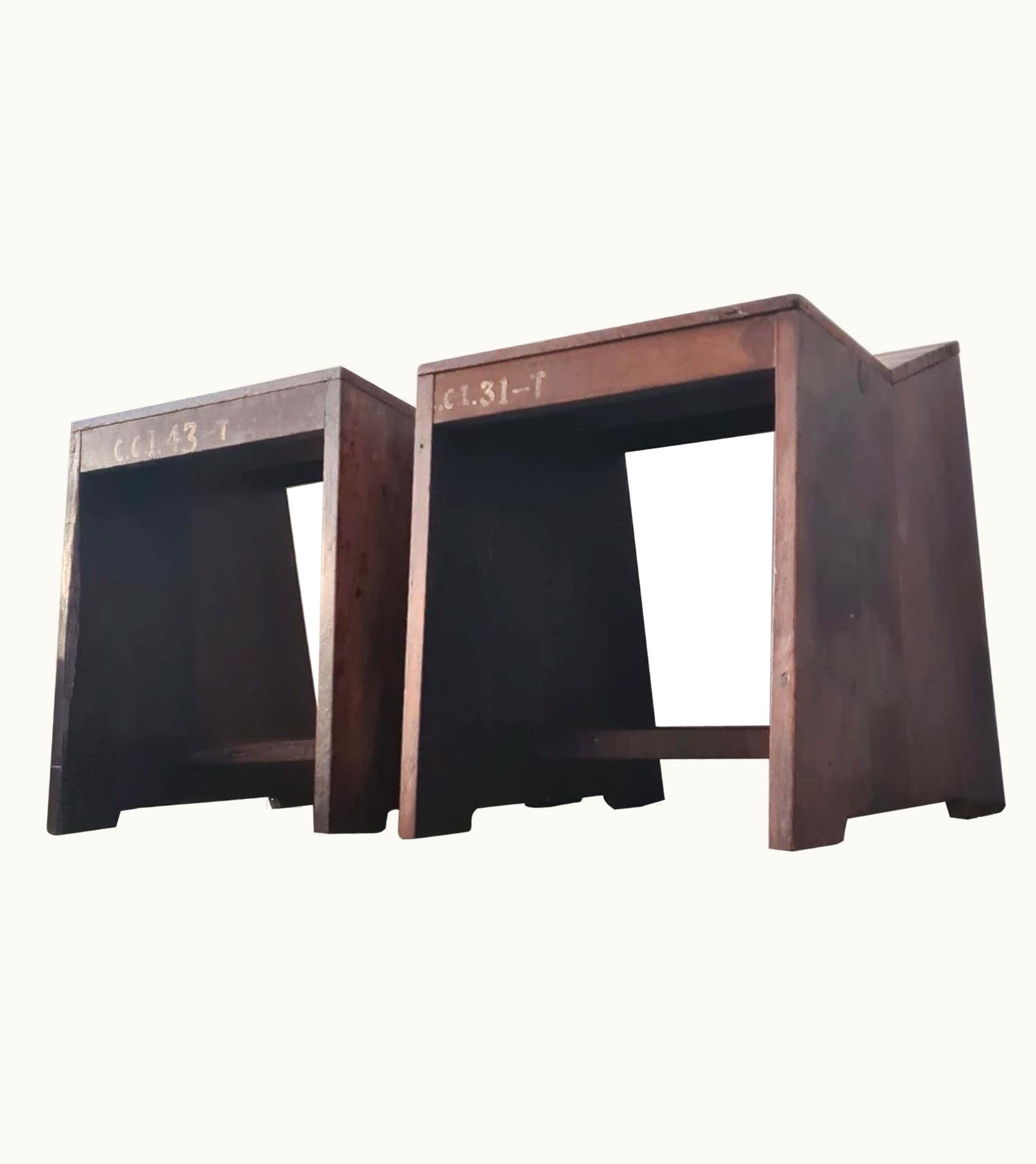 Pierre Jeanneret Pierre Jeanneret PJ-SI-68-A Sewing Stools Chandigarh India
