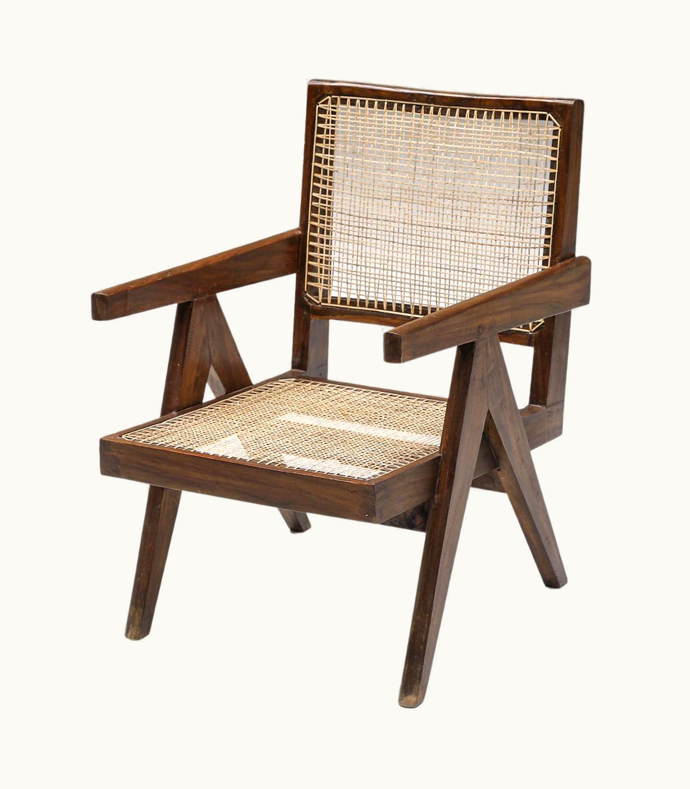 Pierre Jeanneret Pierre Jeanneret Easy Chairs 1965-1967, Mid-Century Modern Chandigarh, Corbusier