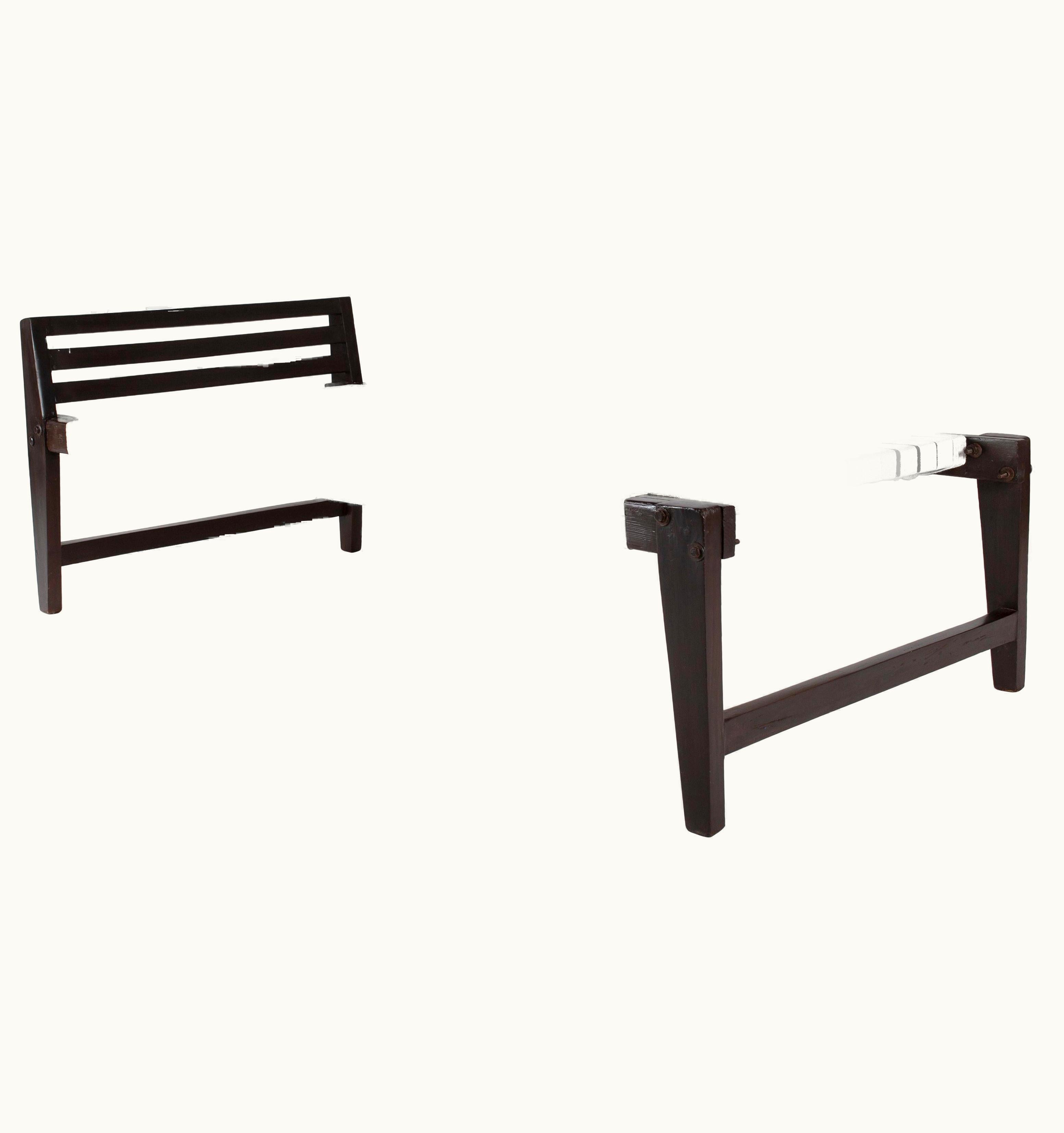 Pierre Jeanneret Pierre Jeanneret De-Mountable Daybed With Headrest, Circa 1956