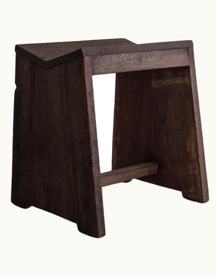 Pierre Jeanneret Pierre Jeanneret - Authentic PJ-SI-68-A Sewing Stool For Chandigarh