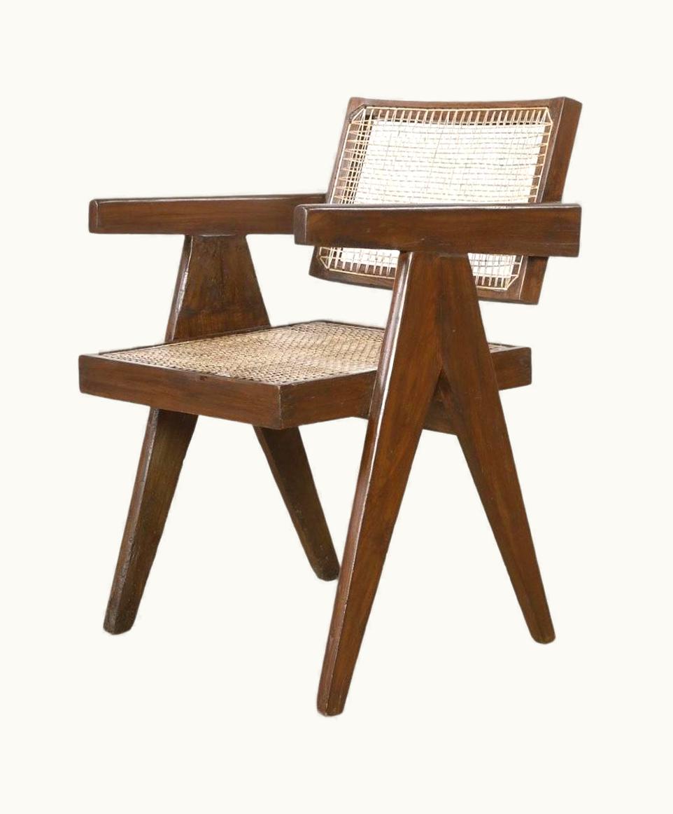 Pierre Jeanneret Pierre Jeanneret Teak Conference Chair From The City Of Chandigarh, India