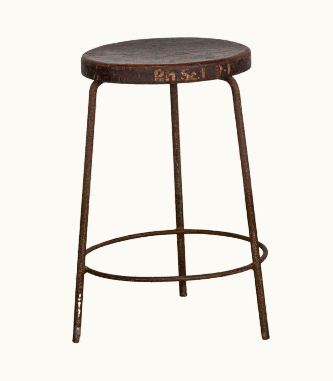 Pierre Jeanneret Pierre Jeanneret PJ-SI-57-A Stool / Authentic Mid-Century Modern Chandigarh