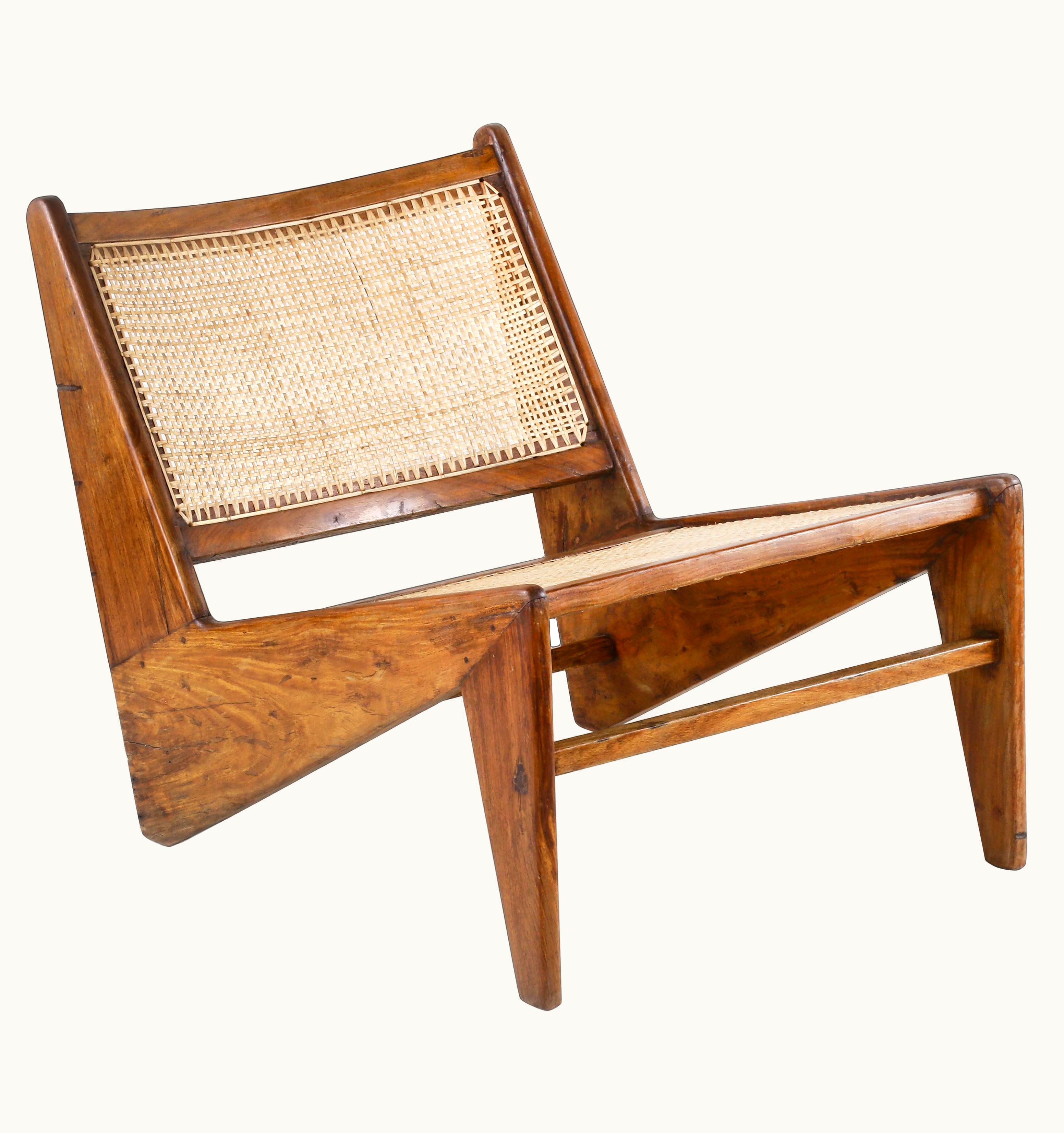 Pierre Jeanneret Pierre Jeanneret PJ-SI-59-A Pair Of Kangaroo Chairs / Authentic Mid-Century