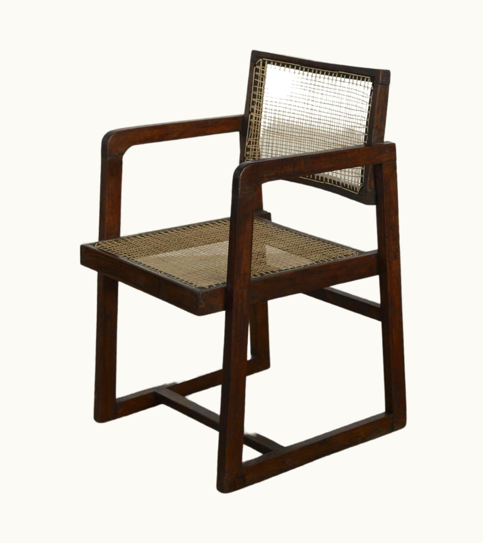 Pierre Jeanneret Pierre Jeanneret PJ-SI-53-A Box Chair / Authentic Mid-Century Modern Chandigarh