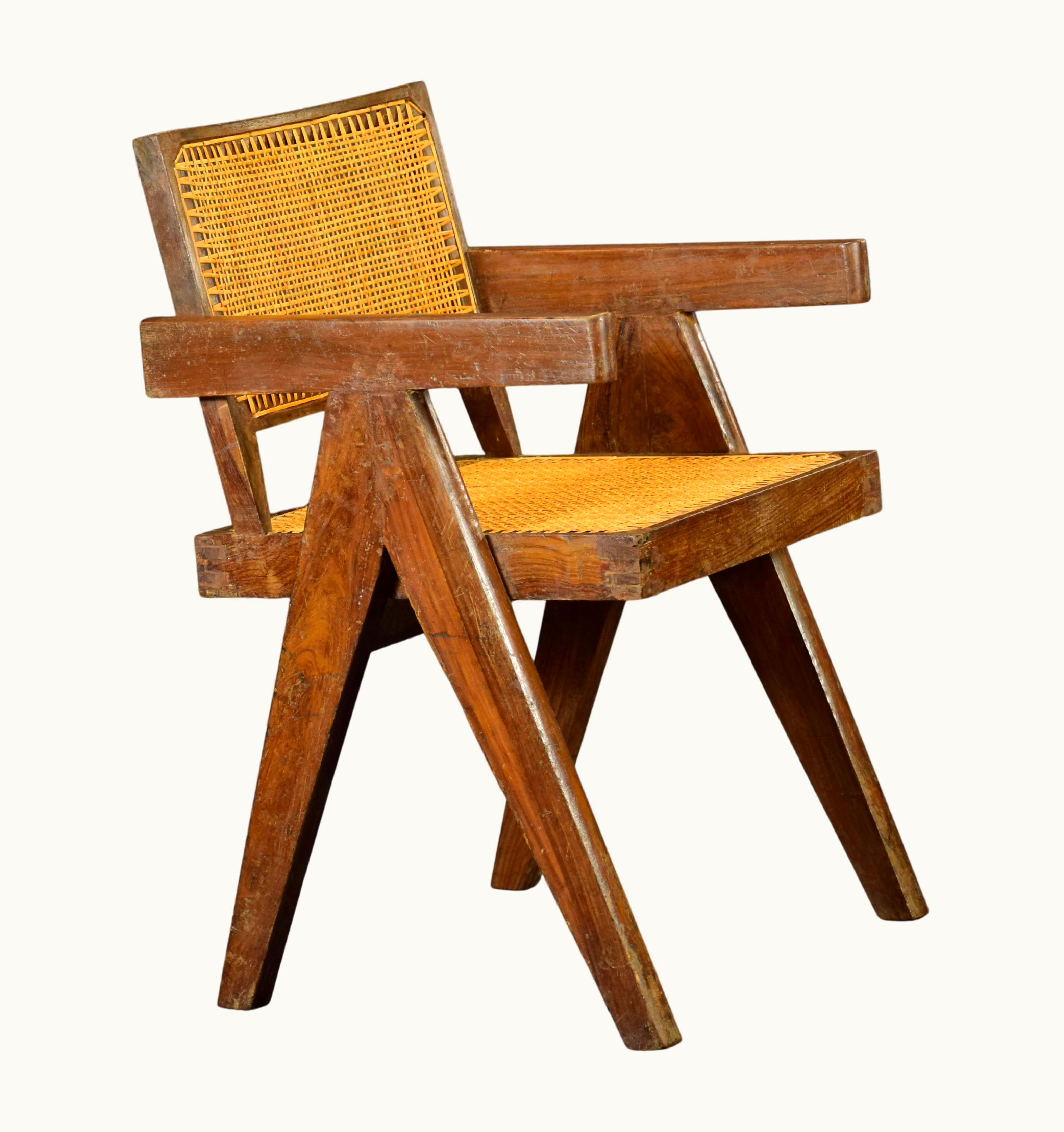 Pierre Jeanneret Pierre Jeanneret PJ-SI-28-B Armchair / Authentic Mid-Century Modern