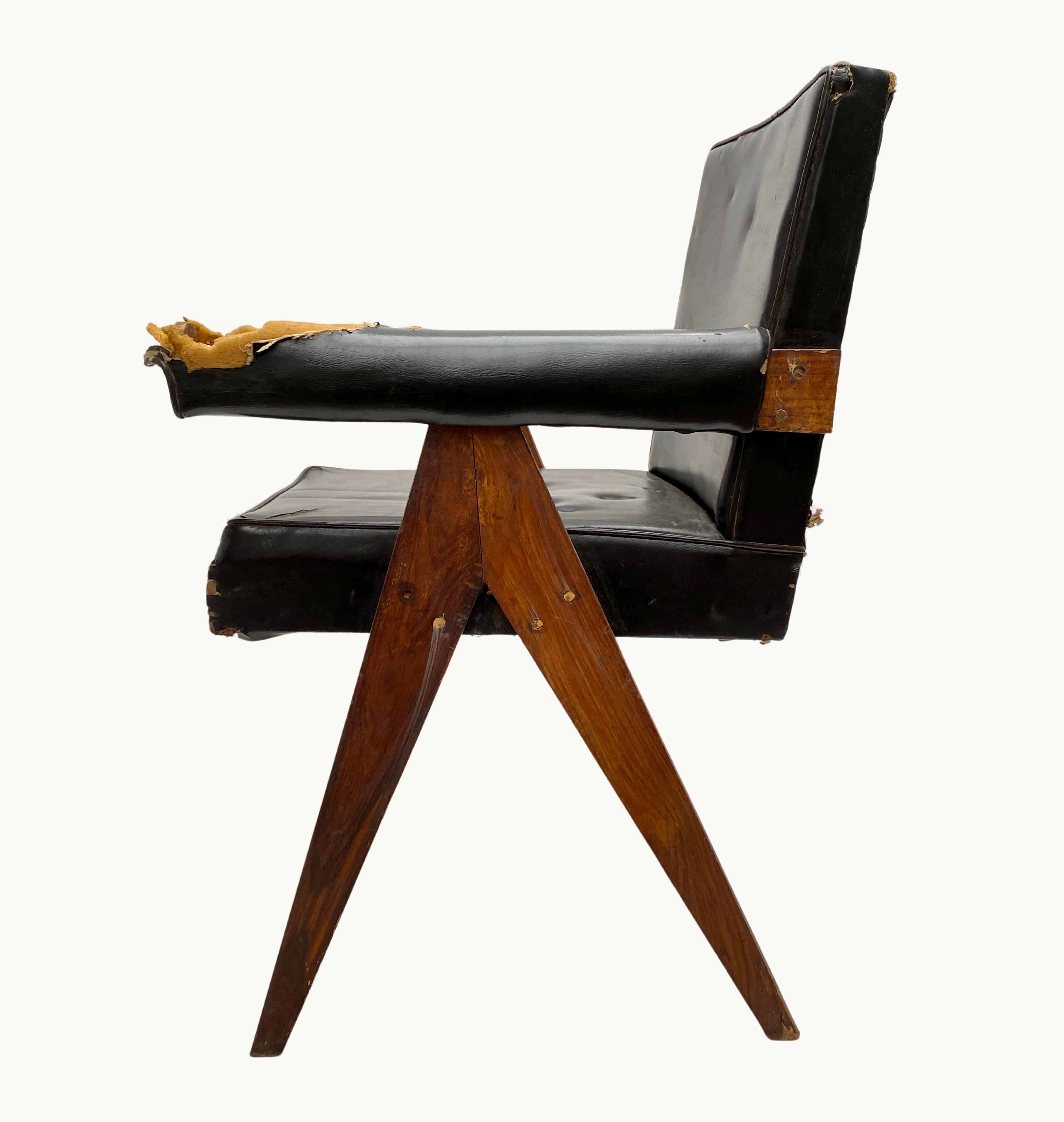 Pierre Jeanneret Pierre Jeanneret 'Senat' Chair Designed For Chandigarh's High Court, 1959-60