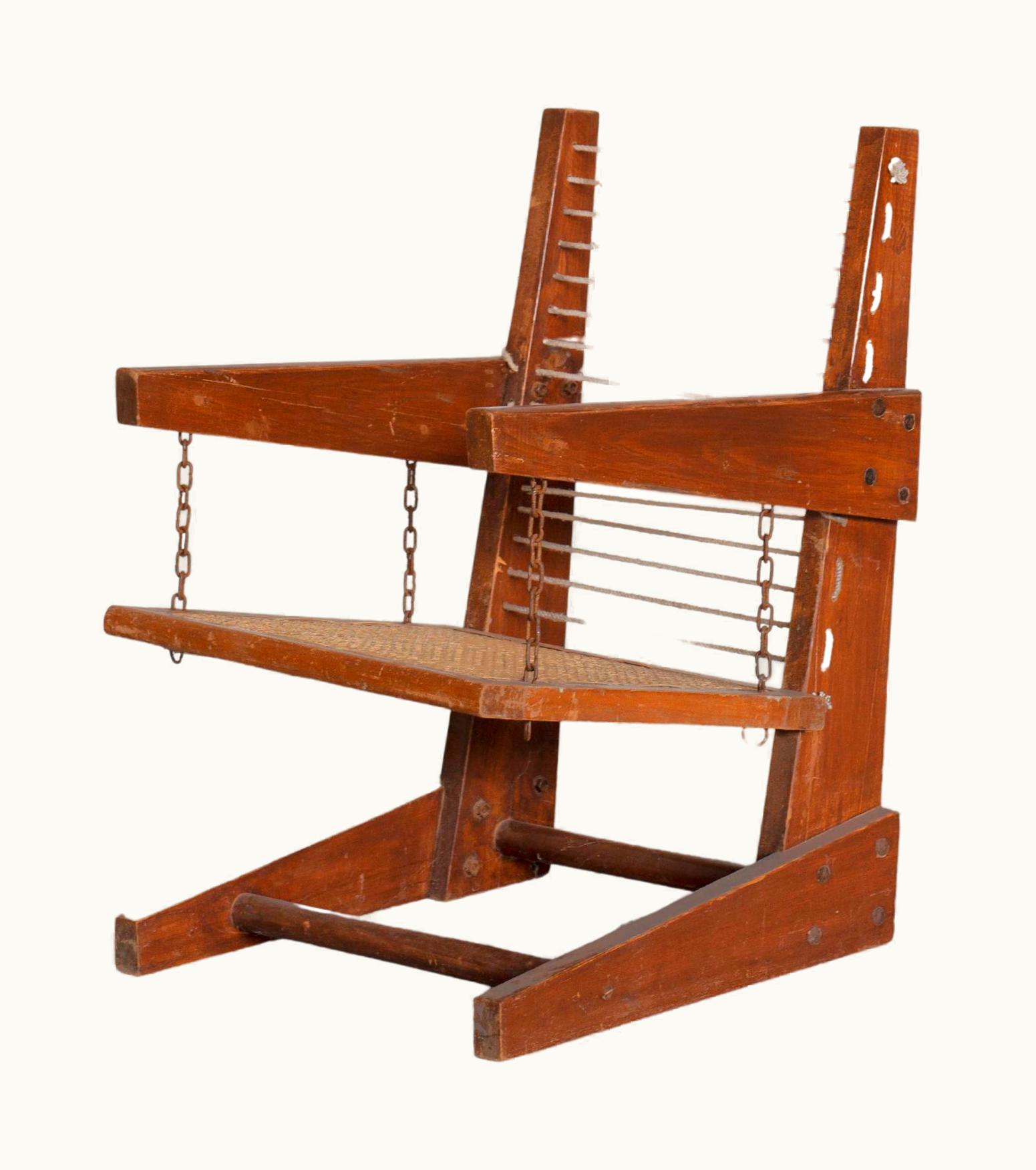 Pierre Jeanneret Pierre Jeanneret PJ-SI-07-A Hanging Armchair/ Mid-Century Modern Chandigarh