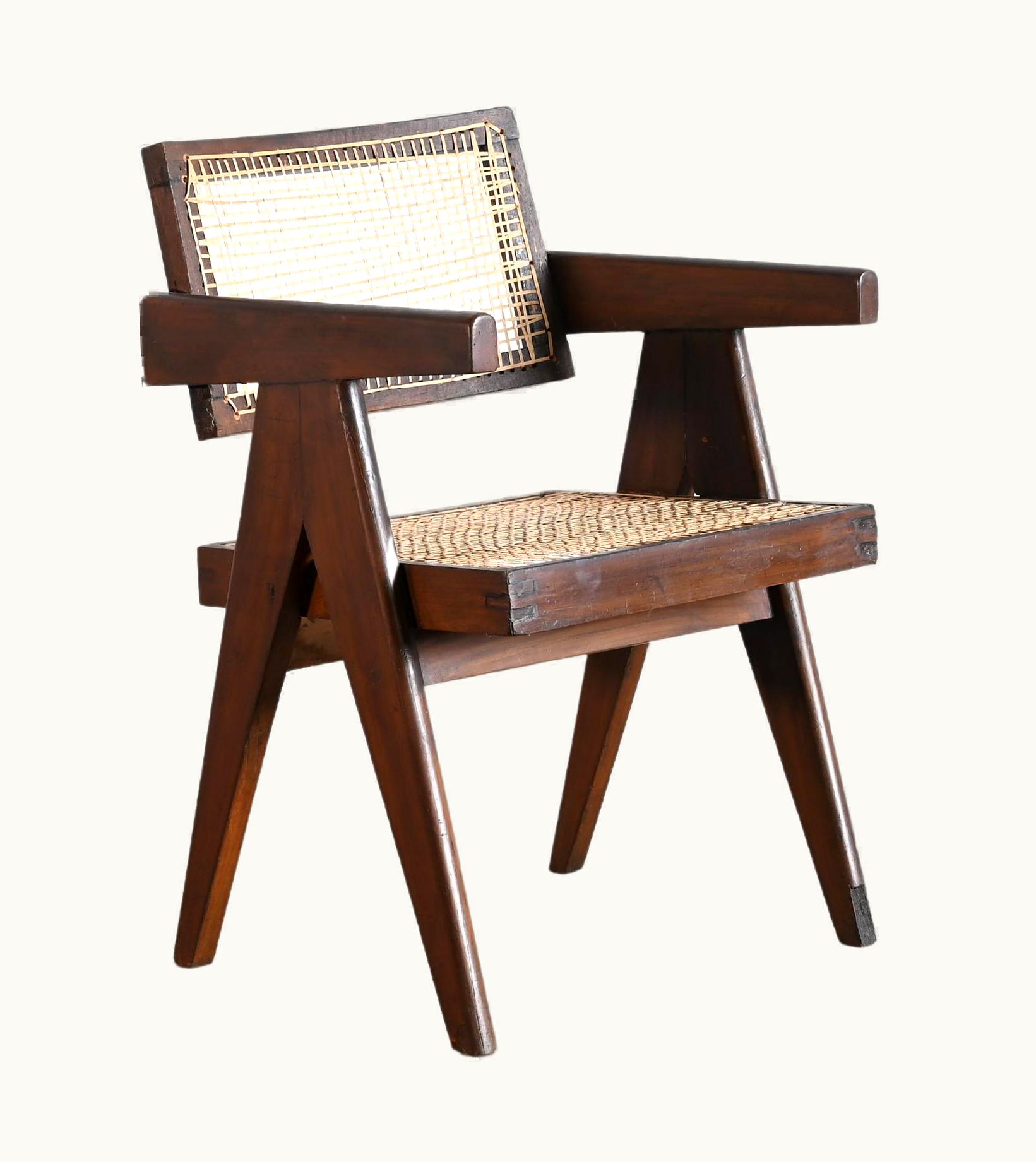 Pierre Jeanneret Pierre Jeanneret Office Cane Chair Authentic Mid-Century Modern PJ-SI-28-A UZ0187083