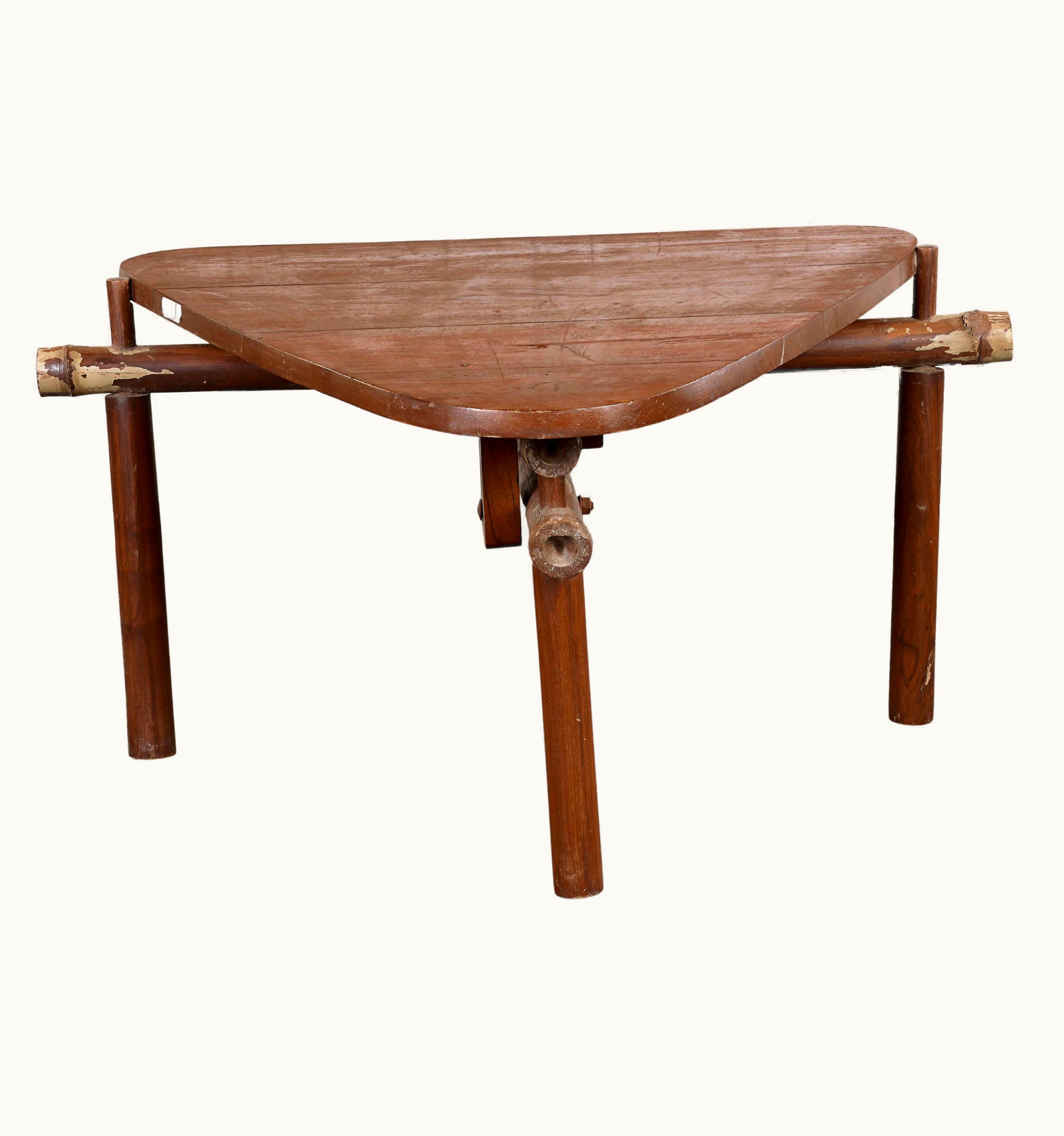 Pierre Jeanneret Pierre Jeanneret PJ-TB-03-A Triangular Side Table / Authentic Mid-Century Modern