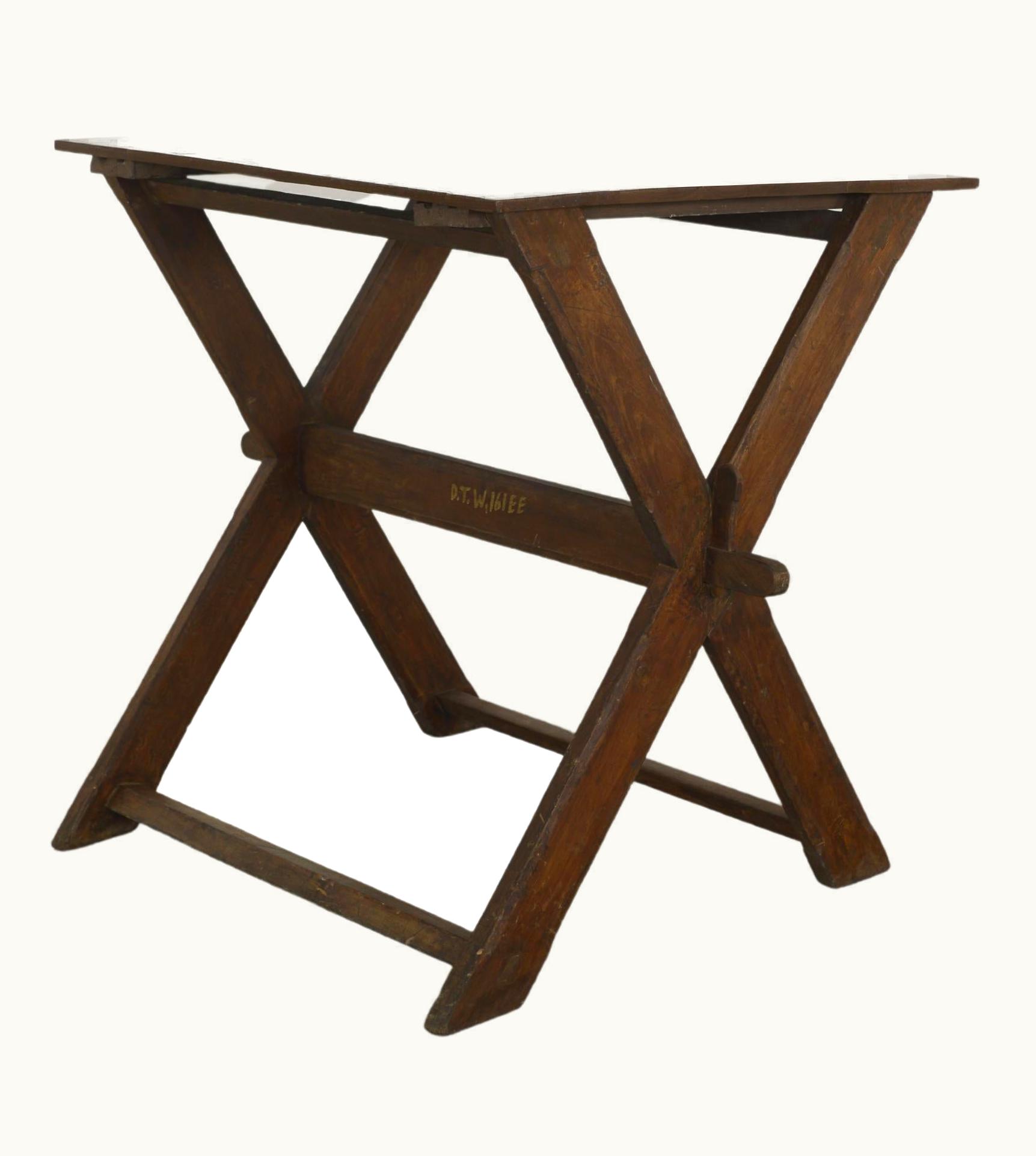 Pierre Jeanneret Pierre Jeanneret PJ-TA-11-A Collapsible Work Table / Authentic Mid-Century