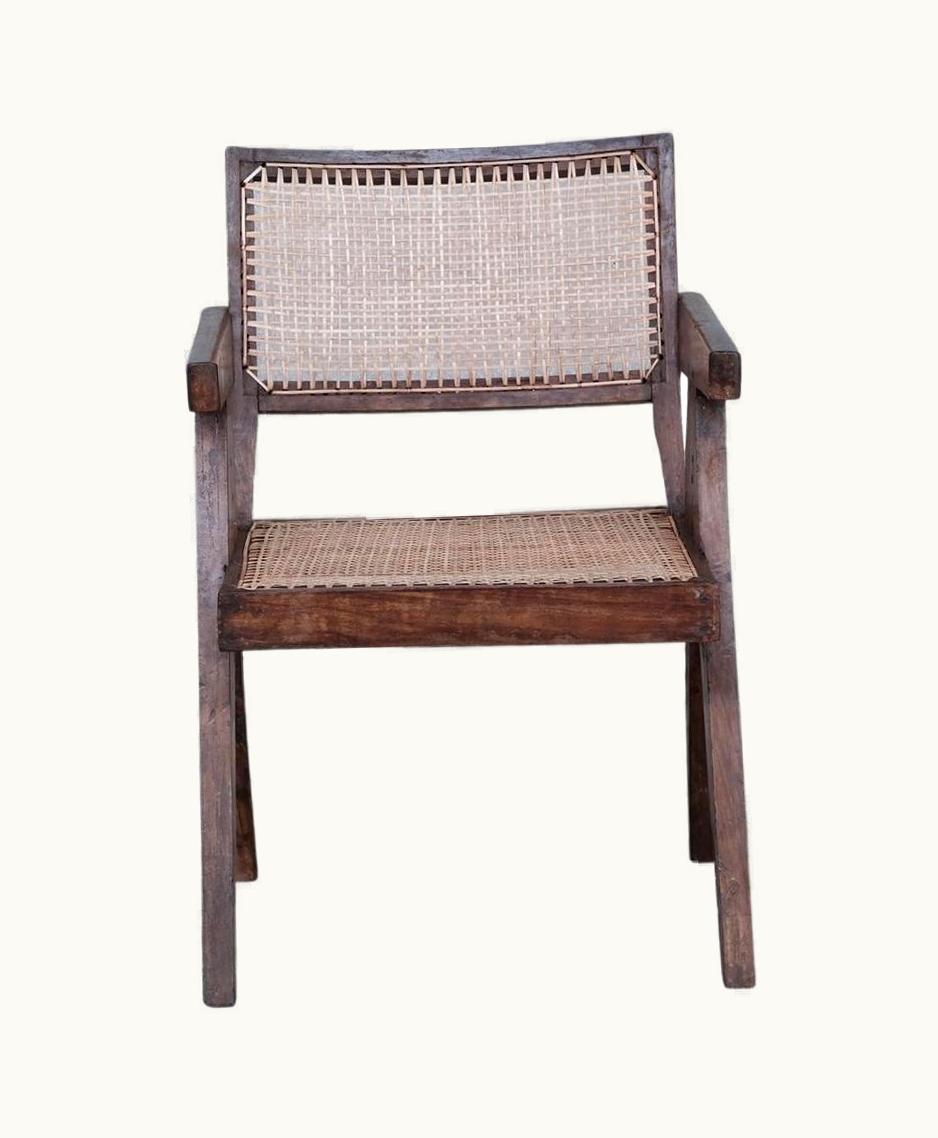 Pierre Jeanneret Pierre Jeanneret Mid-Century Office Cane Chair PJ-SI-S8-B