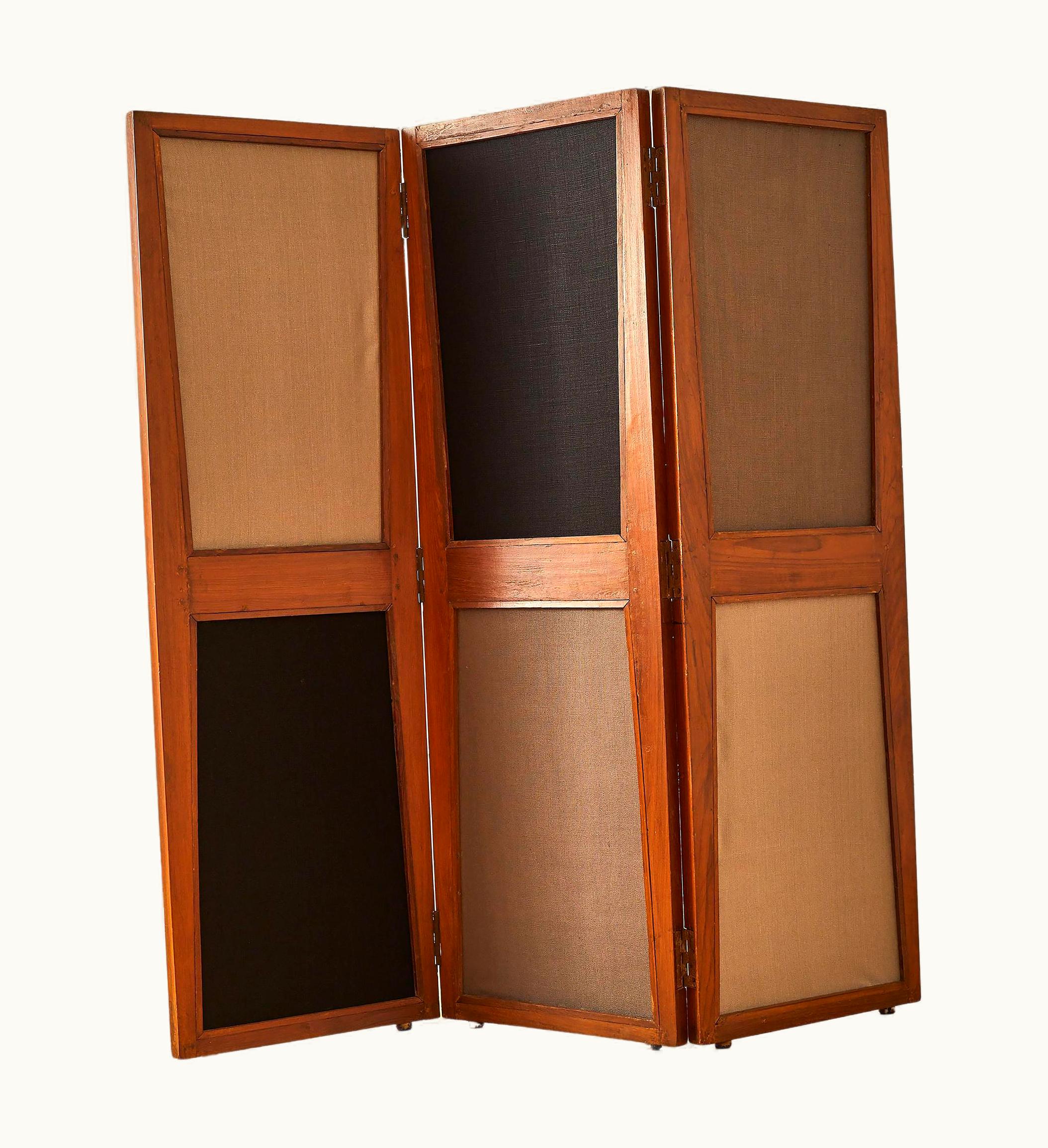 Pierre Jeanneret Pierre Jeanneret Folding Screen By Pierre Jeanneret 'Model No. PJ-DIVERS-01-A'