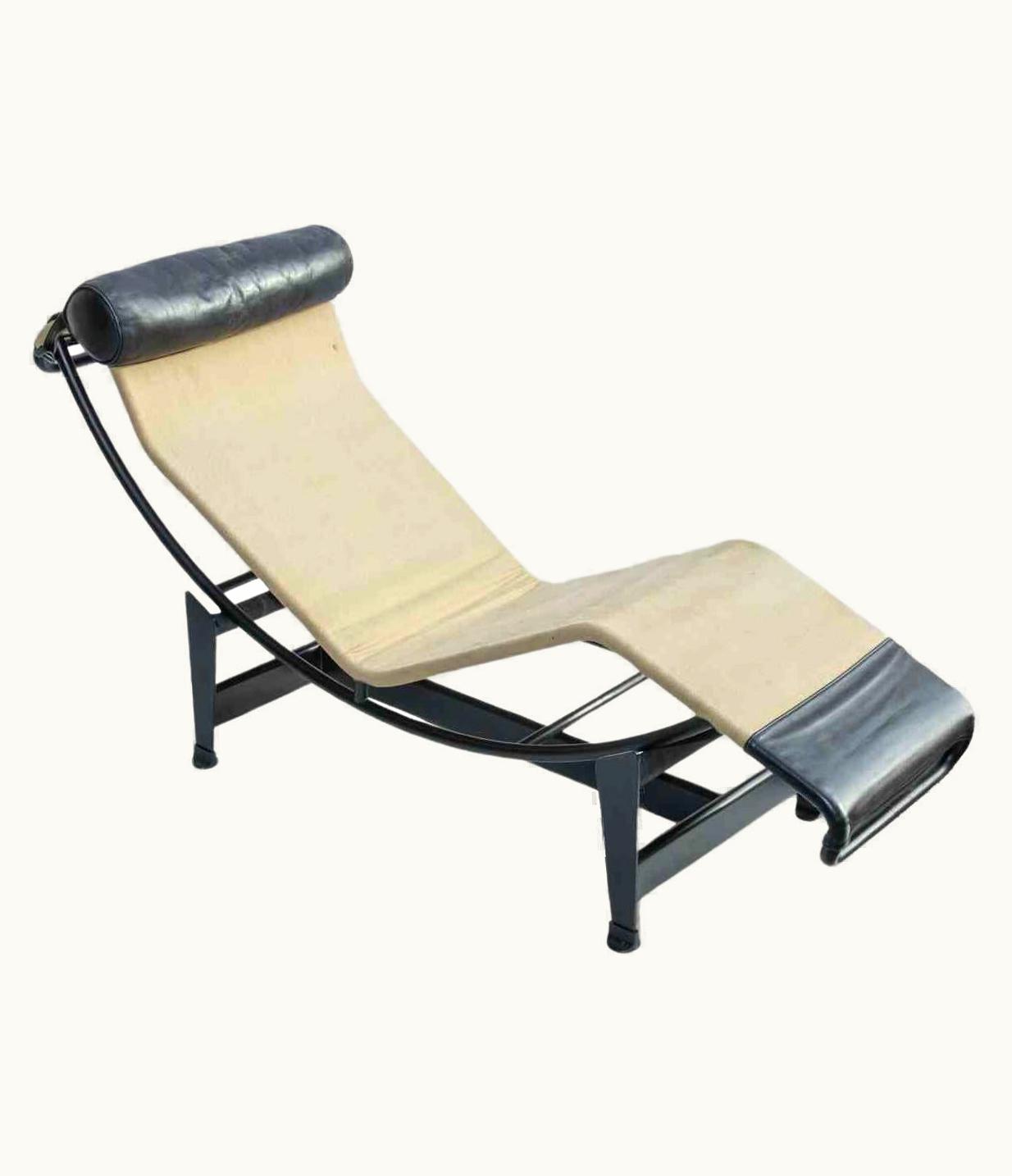 Pierre Jeanneret;Le Corbusier;Charlotte Perriand Chaise Longue LC4 By Cassina, Italy, Early 1980s