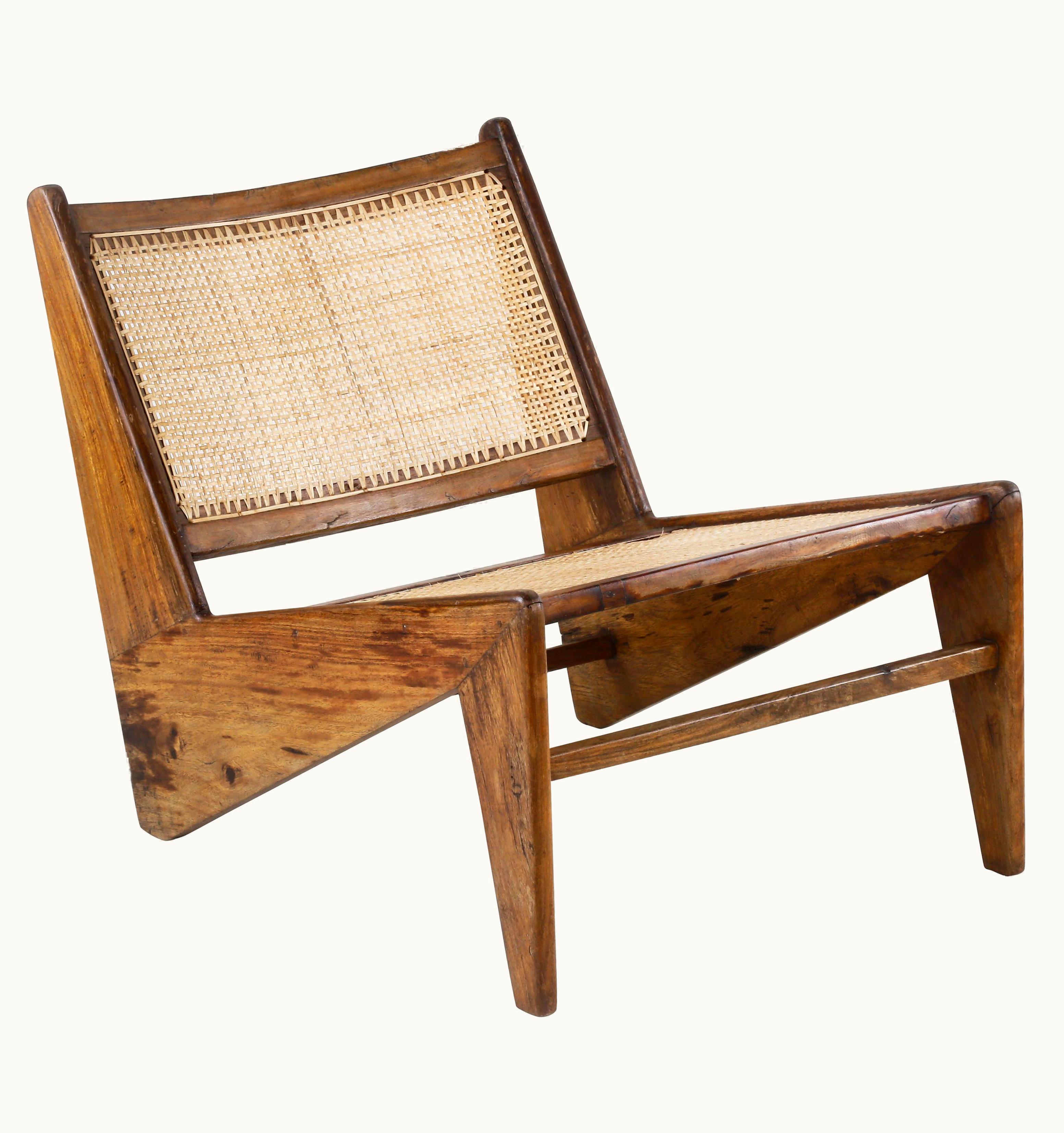 Pierre Jeanneret PJ-SI-59-A Kangaroo Chair / Authentic Mid-Century Modern