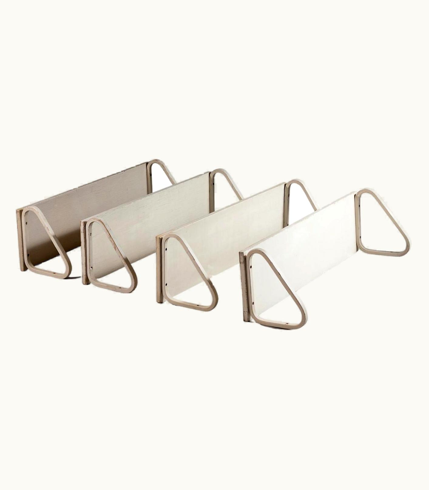 Alvar Aalto Alvar Aalto, Early 112b Painted Shelf Units, Set Of 4