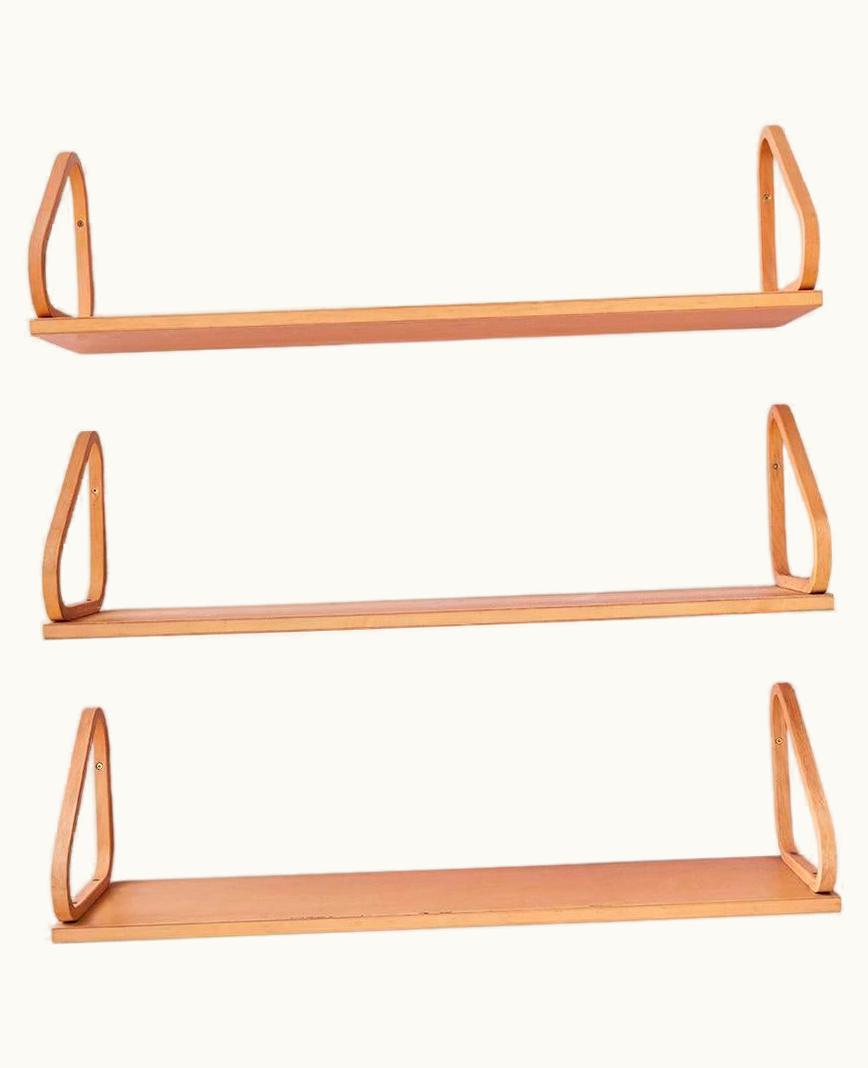 Alvar Aalto Alvar Aalto Vintage Alvar Aalto 112b Birch Wood Shelf, Finland, 1950s