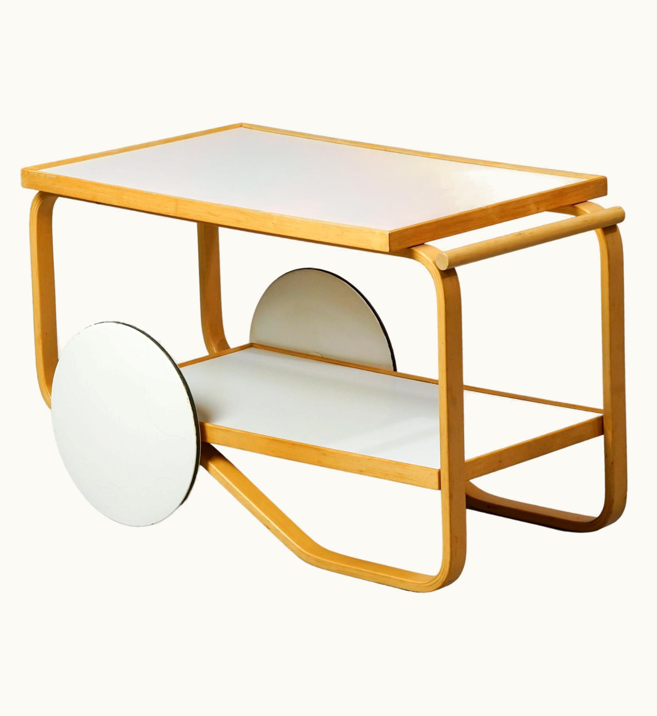 Alvar Aalto Alvar Aalto Tea Trolley Model 901 For Artek, 1950s