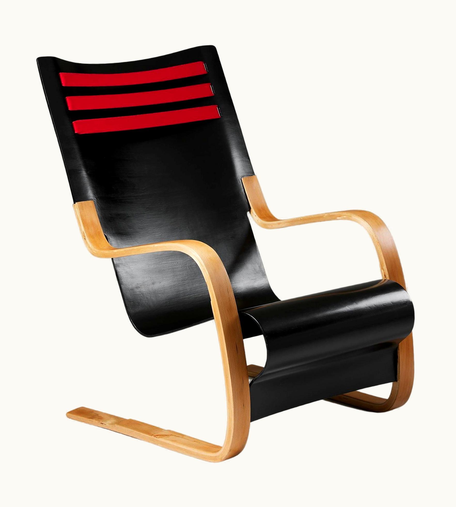 Alvar Aalto Alvar Aalto Rare High-Back Chair Model 402 Designed By Alvar Aalto For OY Huonekalu-Ja Raken