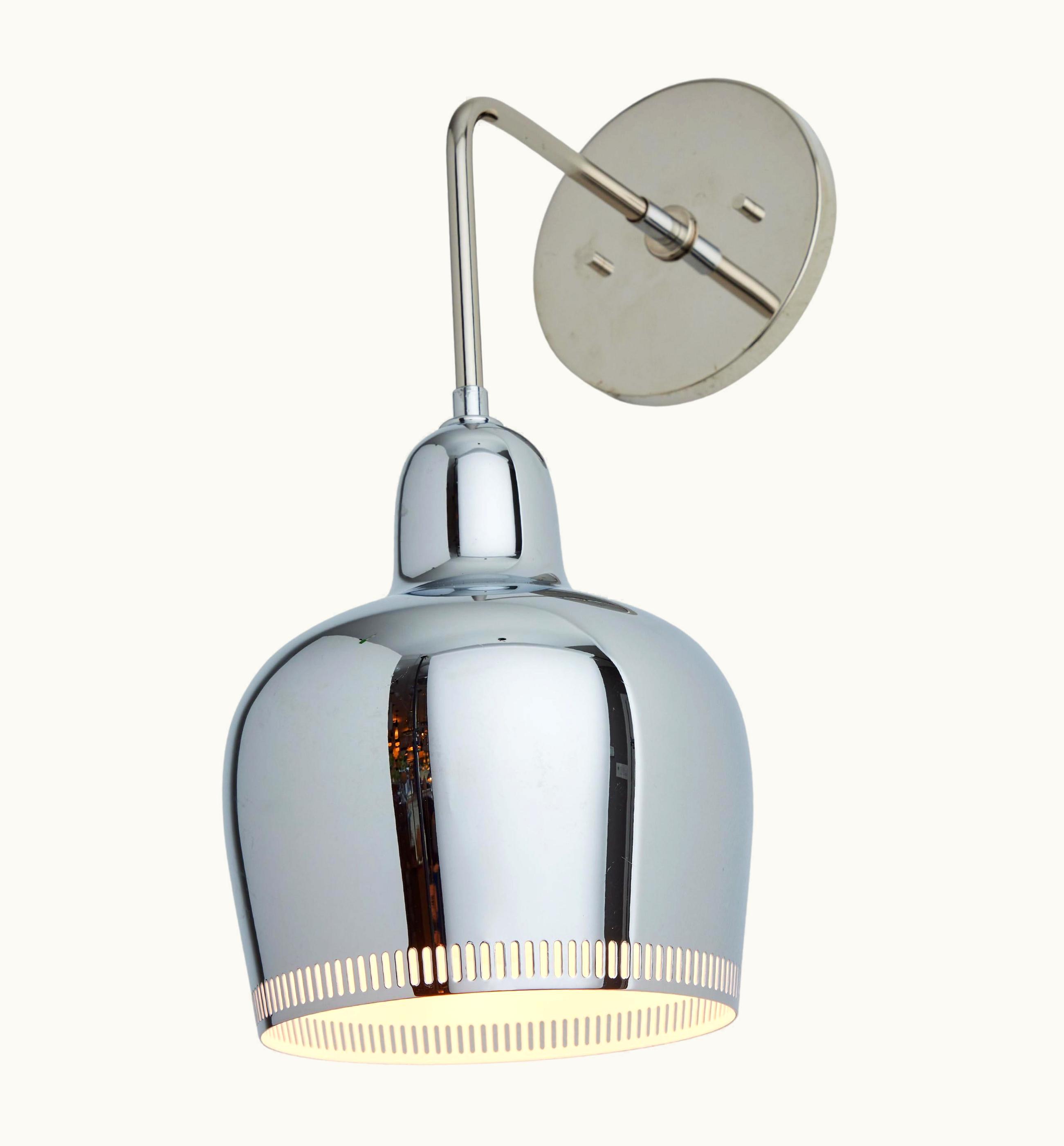 Alvar Aalto Alvar Aalto A330s Chrome Wall Light For Artek