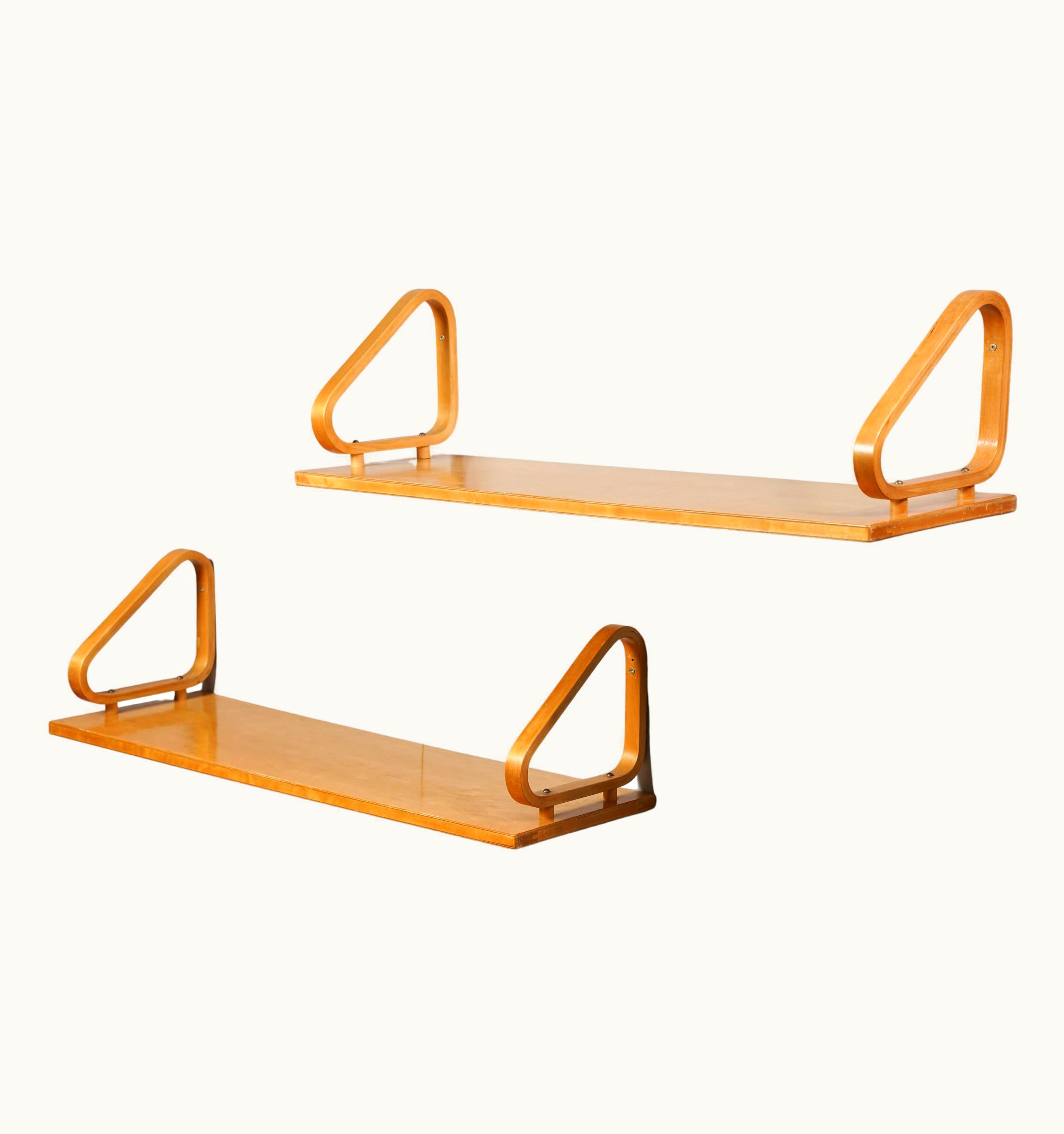 Alvar Aalto Alvar Aalto Set Of Two Model 112 Alvar Aalto Shelves From 1930s