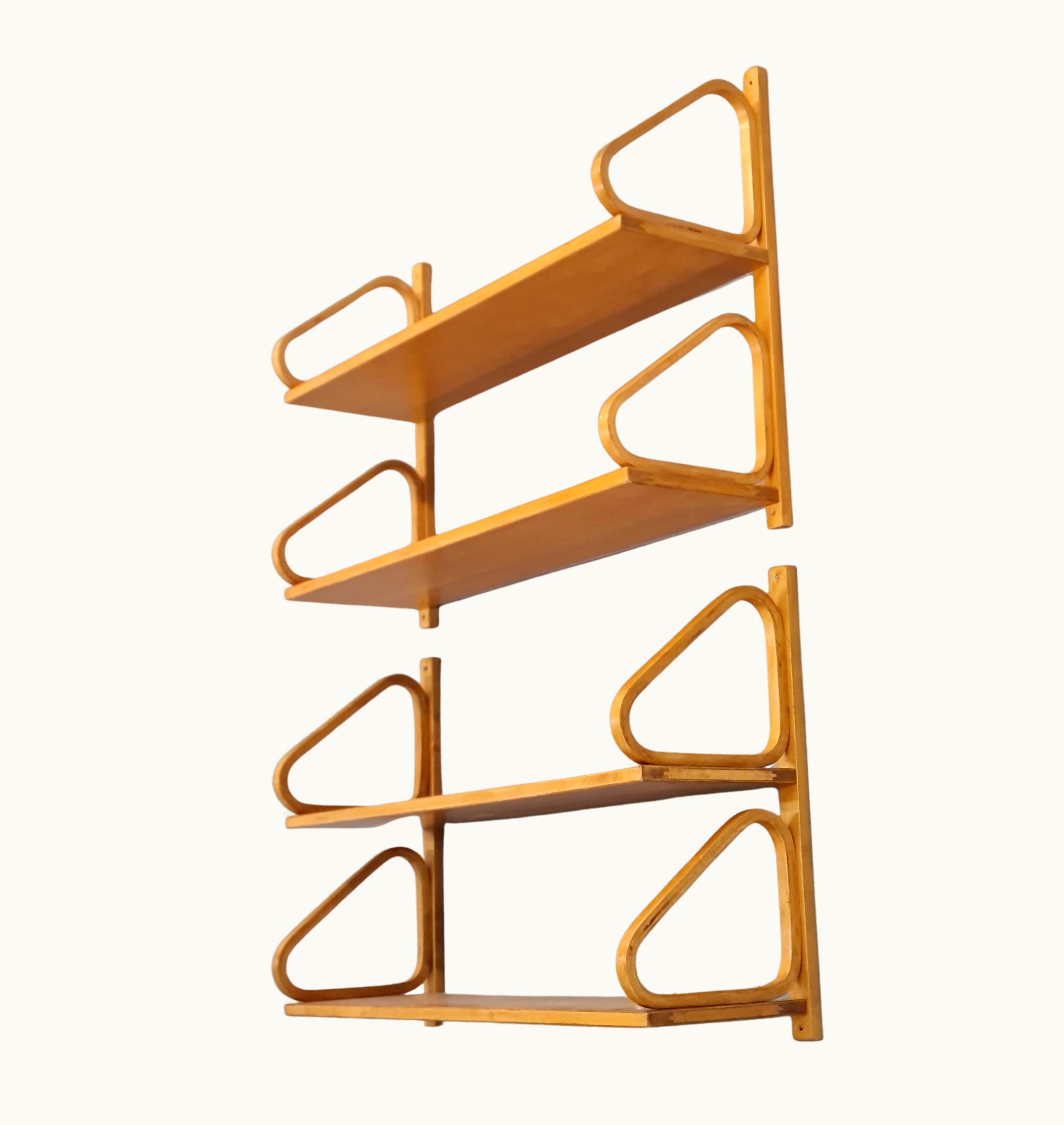 Alvar Aalto Alvar Aalto Pair Of Shelves Model 112-2, Artek