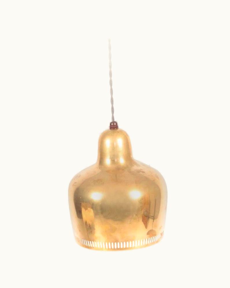 Alvar Aalto Alvar Aalto Original Midcentury Bell Pendant By Alvar Aalto, 1950s