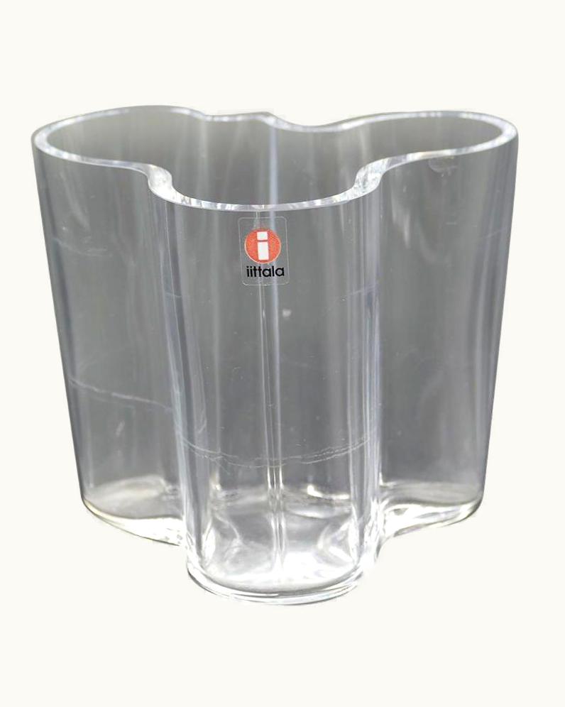 Alvar Aalto Alvar Aalto Vintage Crystal Vase By Alvar Aalto For IIttala