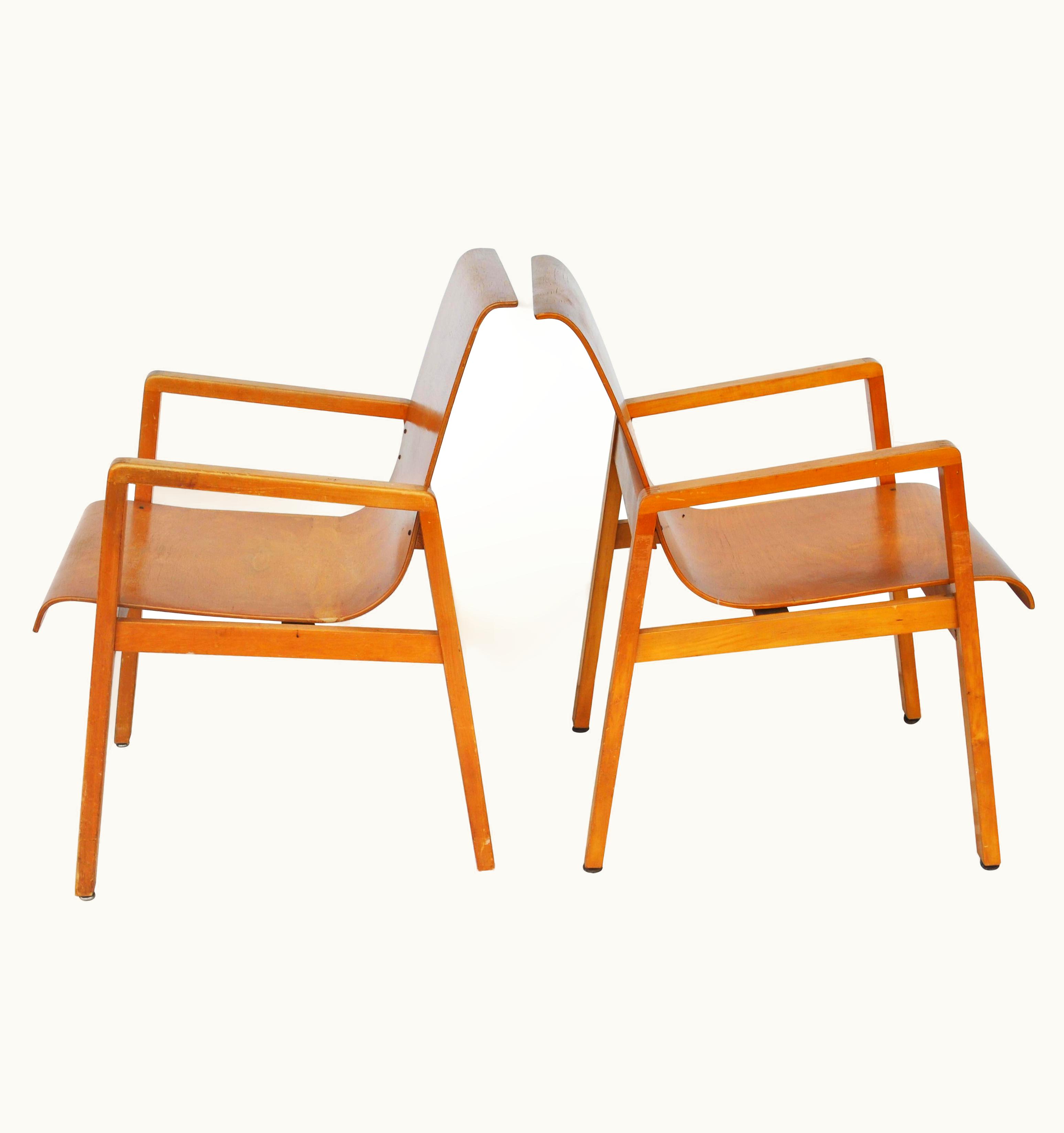 Alvar Aalto Alvar Aalto Vintage Pair Of Hallway 403 Chairs By Alvar Aalto