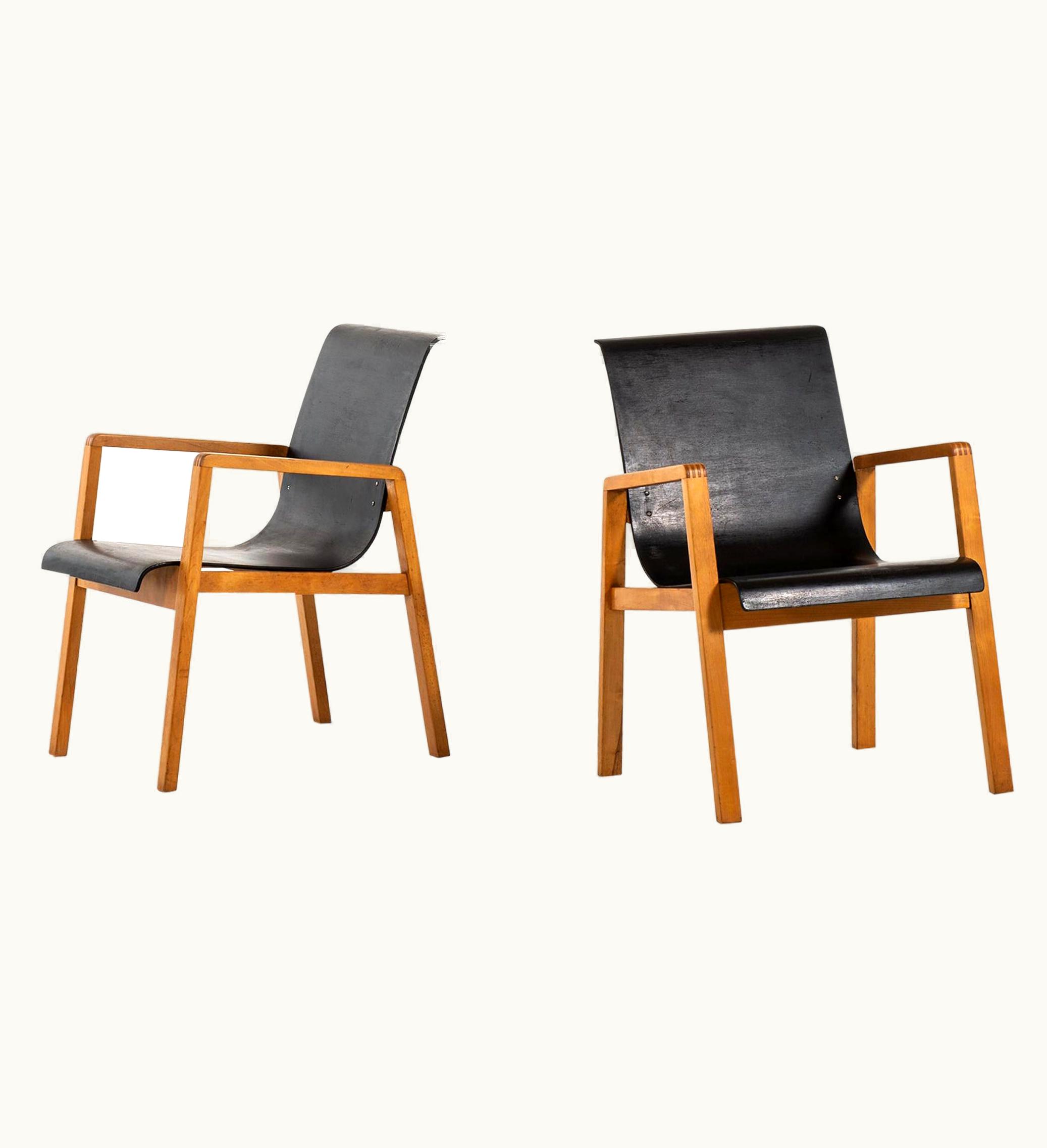 Alvar Aalto Alvar Aalto Early Armchairs Model 403 Produced By Artek In Finland
