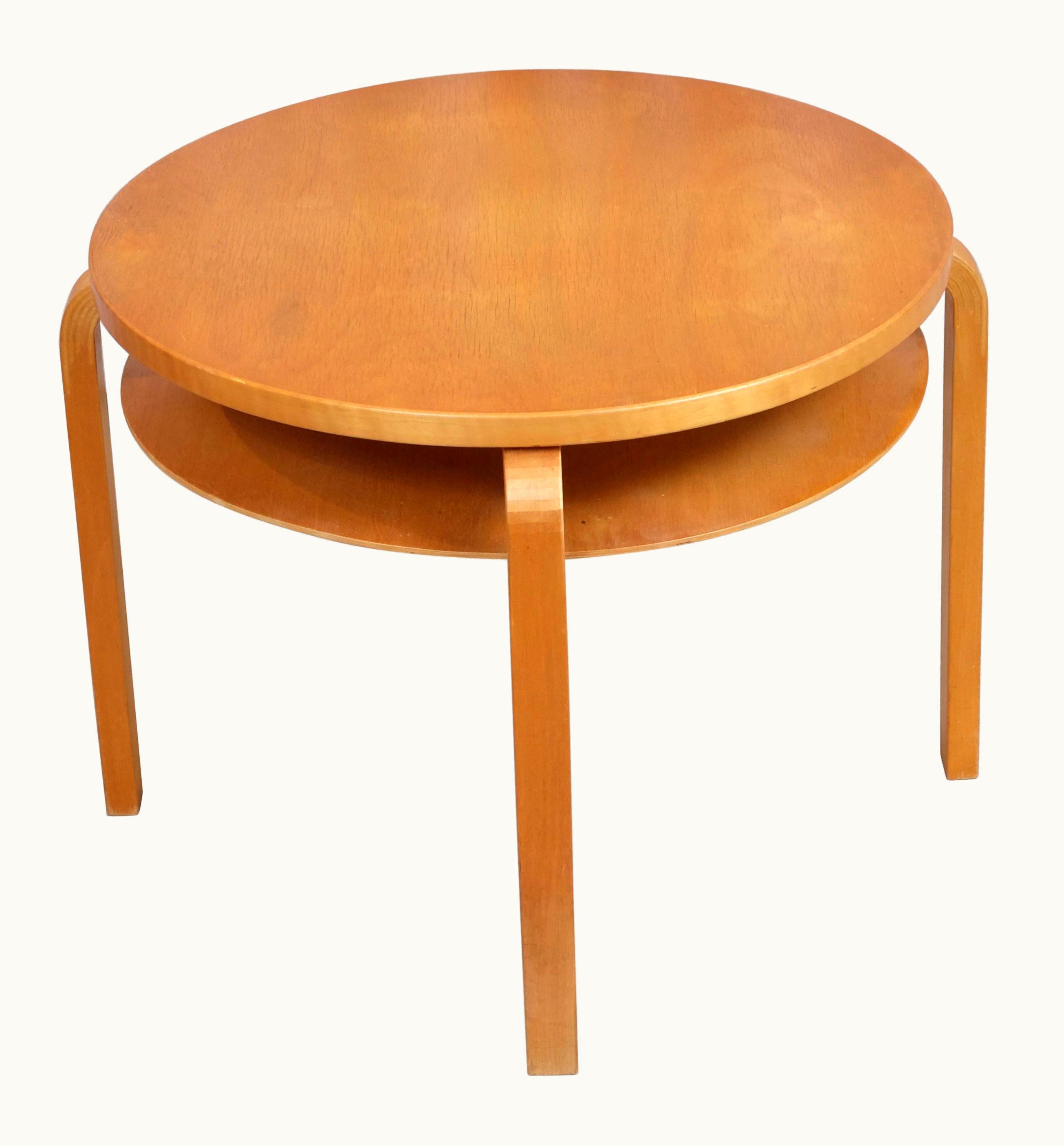 Alvar Aalto Alvar Aalto Rare Alvar Aalto Table 907 Produced By Artek, 1940s