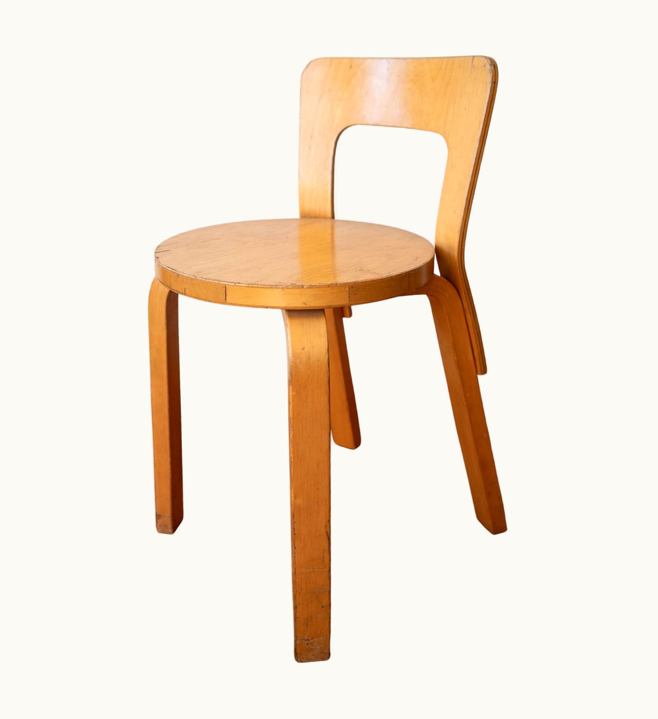 Alvar Aalto Alvar Aalto Chair Stool Model 65